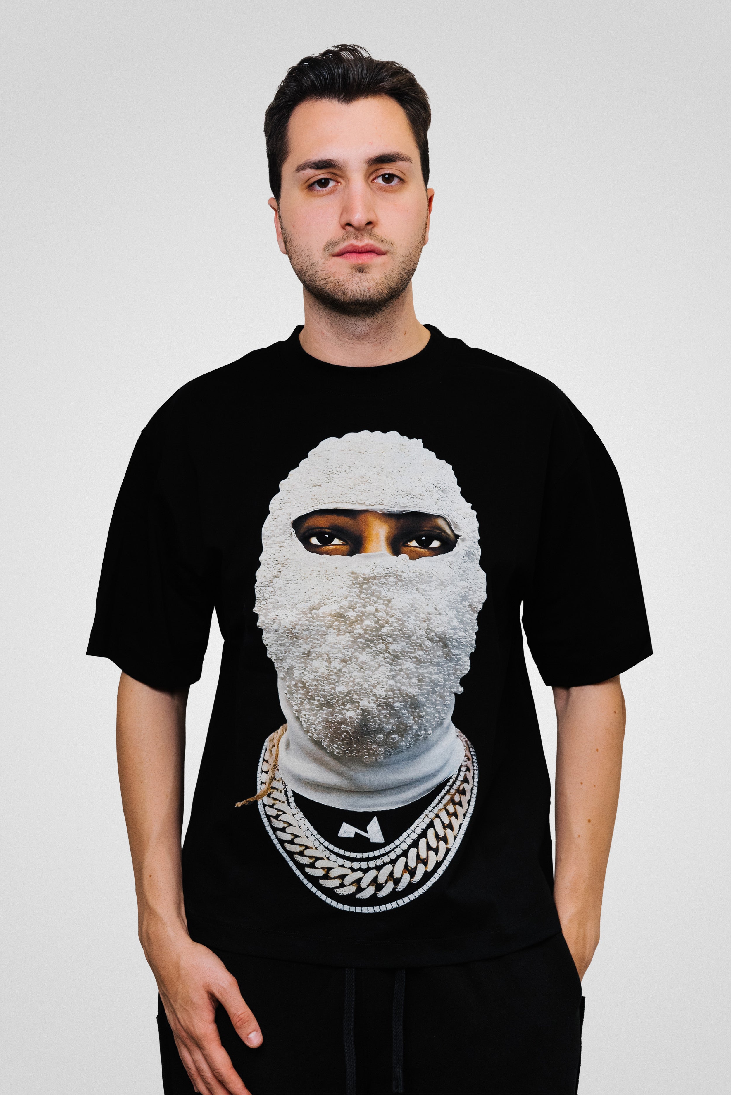 PEARLS BALACLAVA BOXY TEE - Noissey Brand