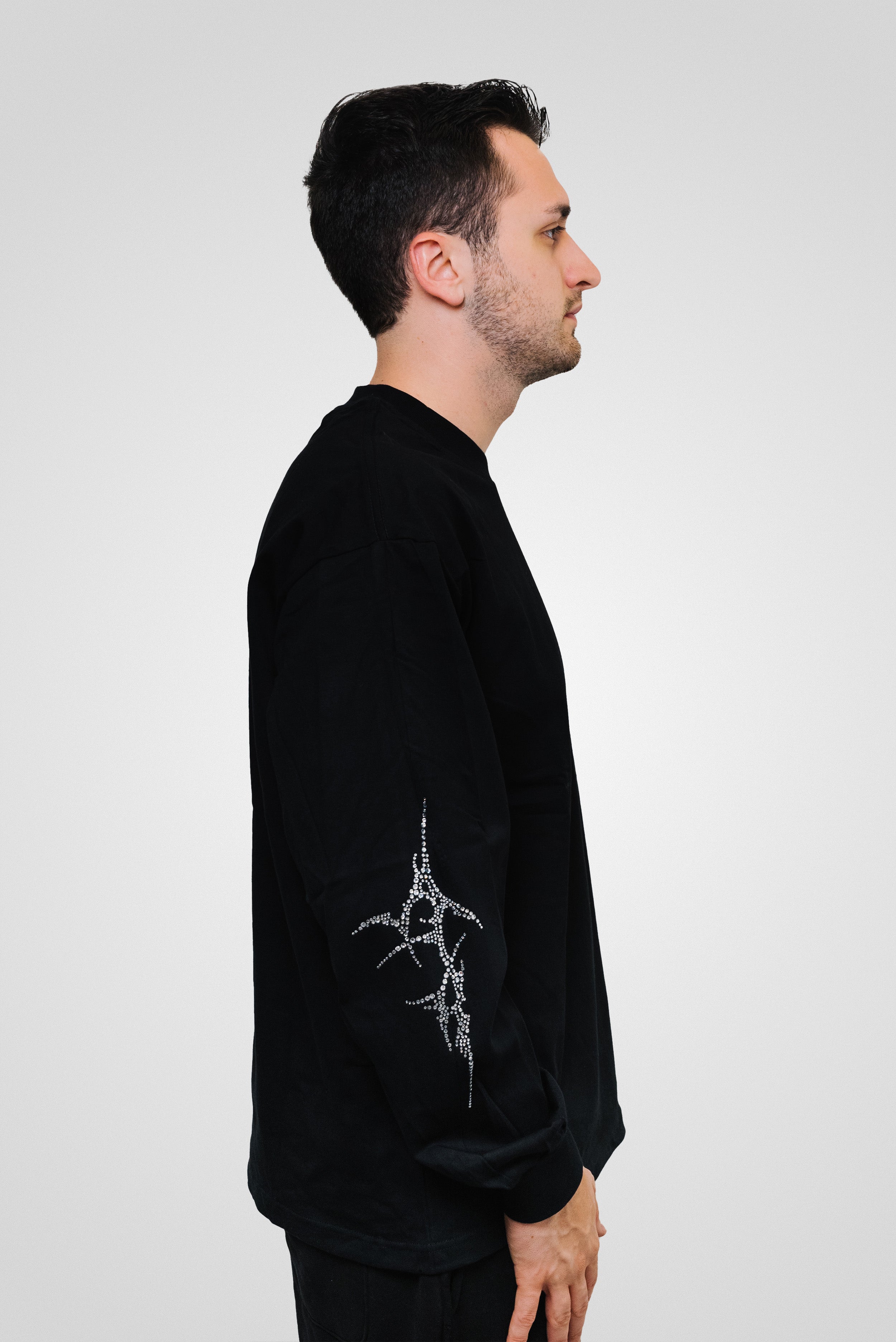 SPARCKLY LONGSLEEVE BLACK - Noissey Brand