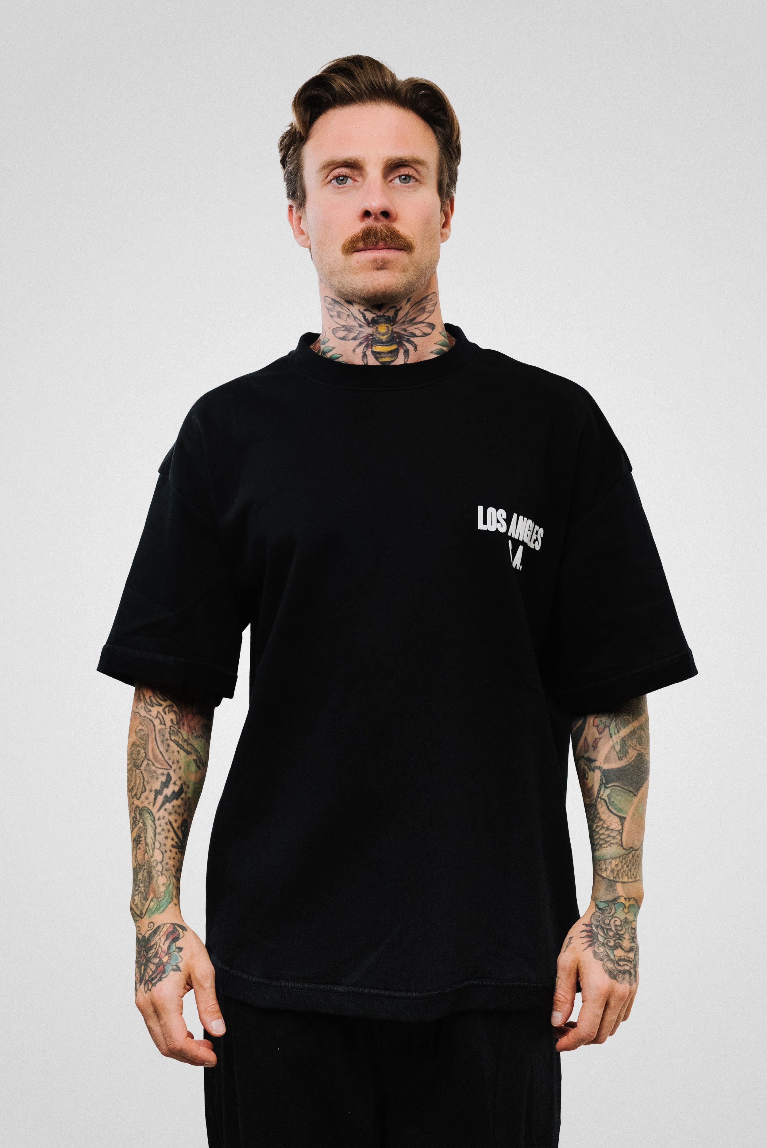 LOS ANGELES TEE BLACK  - Replacement Brand