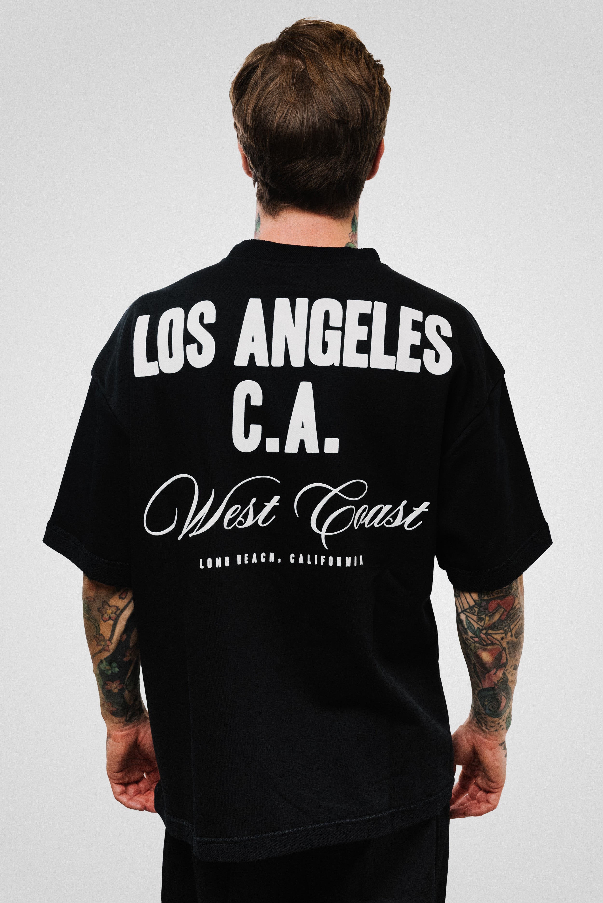 LOS ANGELES TEE BLACK  - Replacement Brand