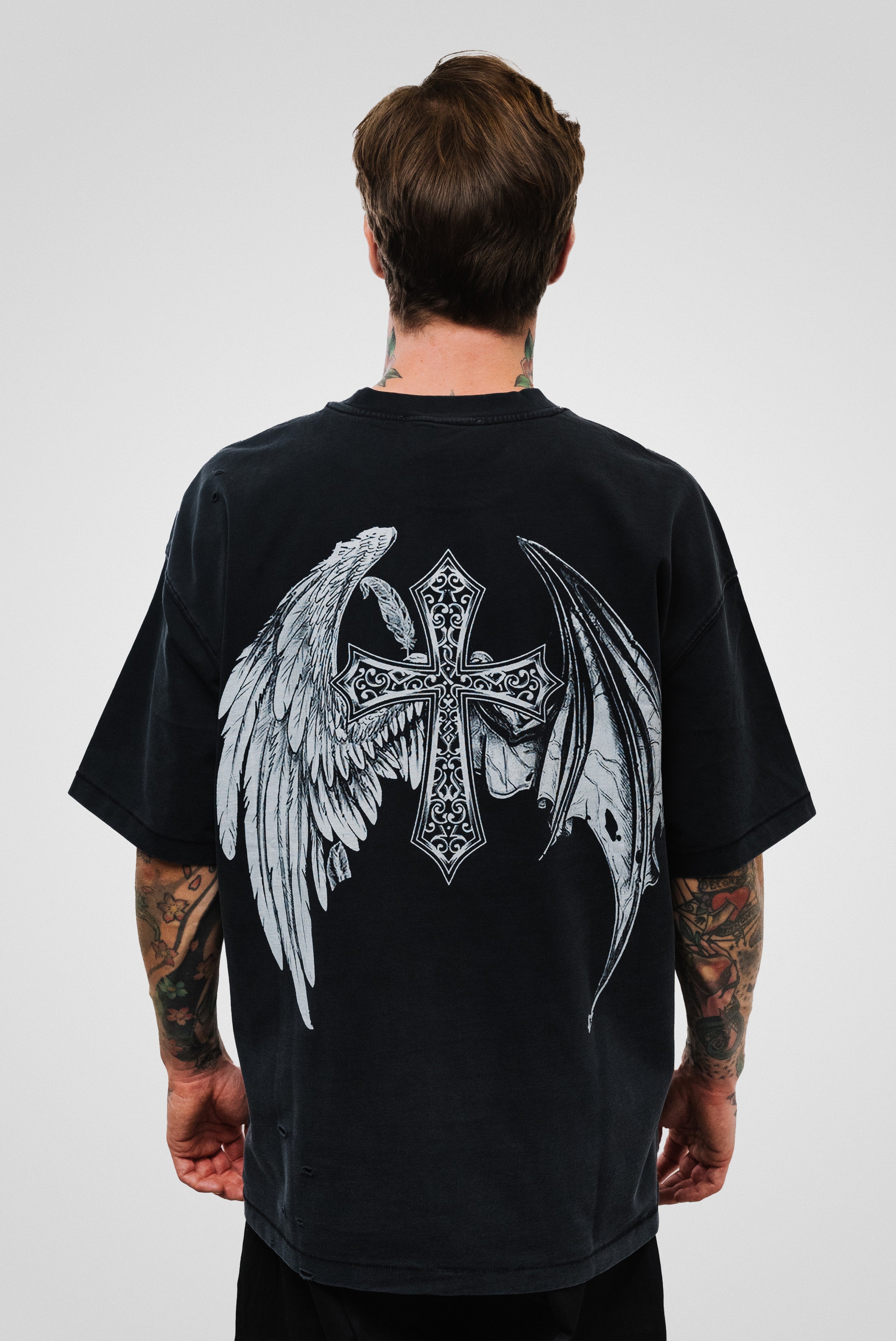 WINGS TEE BLACK - QYB