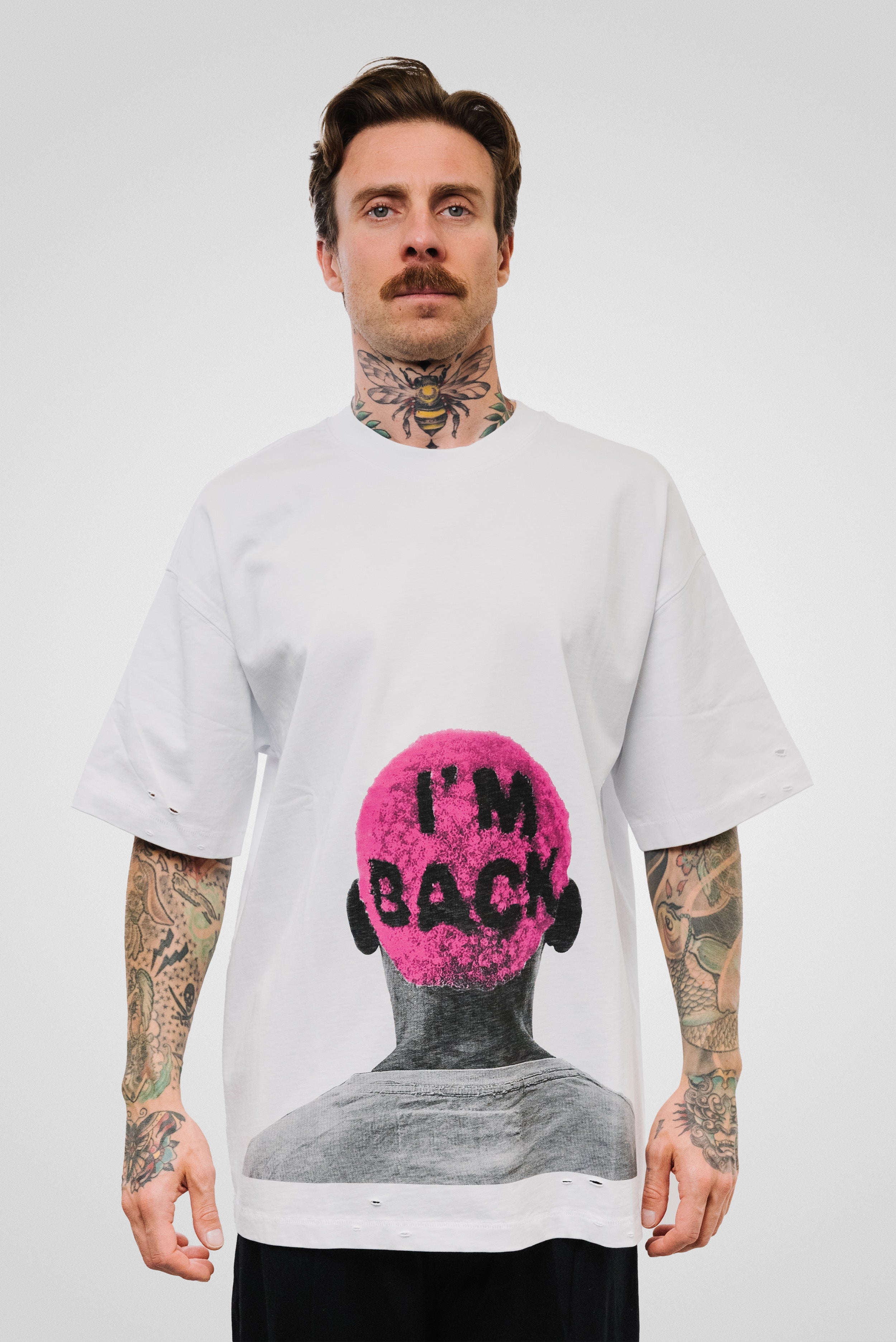 BACK TEE WHITE - QYB