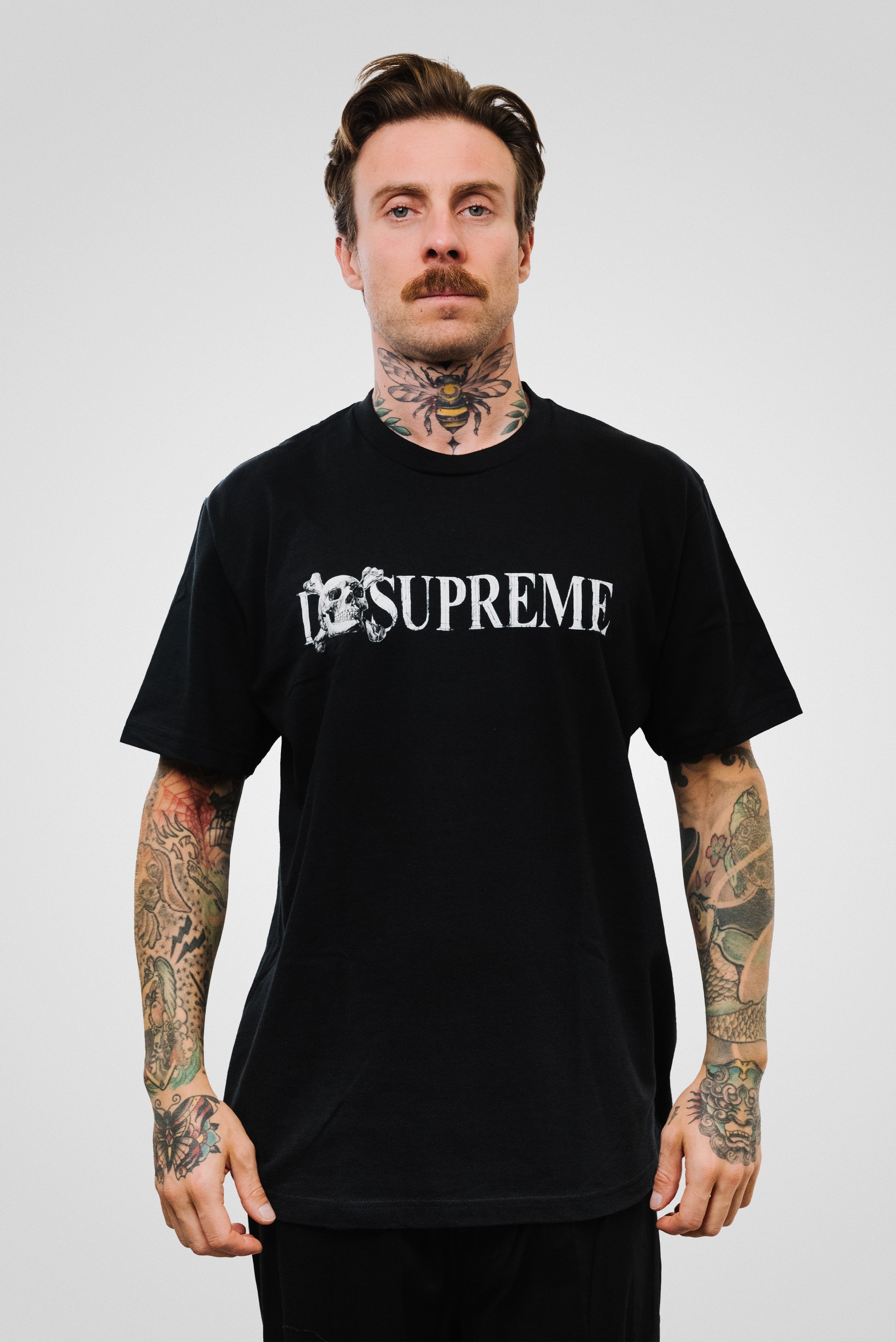 SUPREME SKULL TEE BLACK