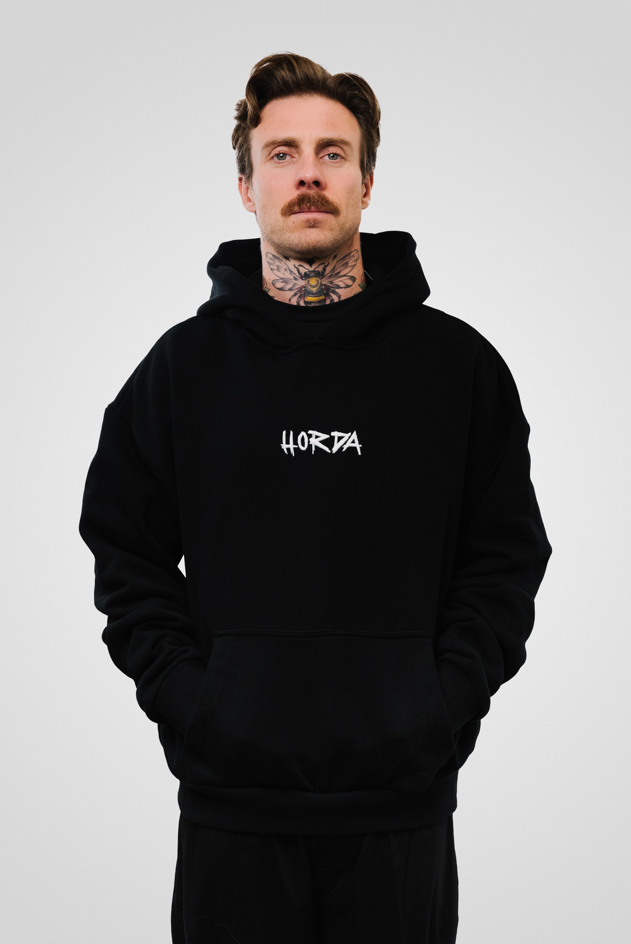 CROCCODILLE HOODIE BLACK/YELLOW - Horda Brand
