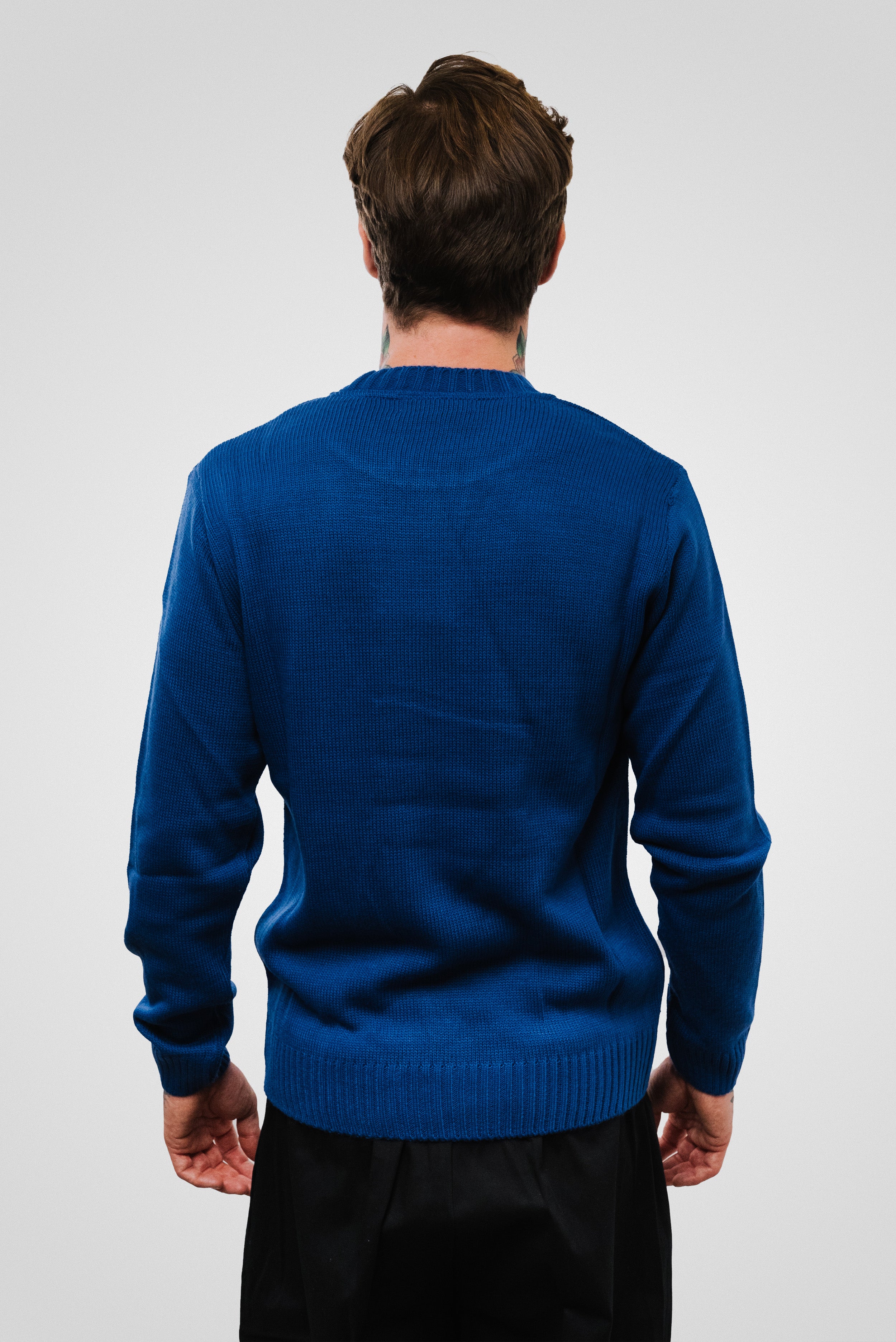 SINGLE BLUE SWEATER - Shoebuya Brand