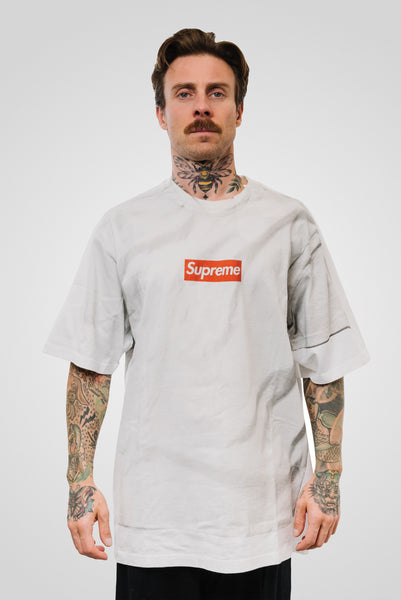 SUPREME MM6 MAISON MARGIELA BOX LOGO TEE WHITE