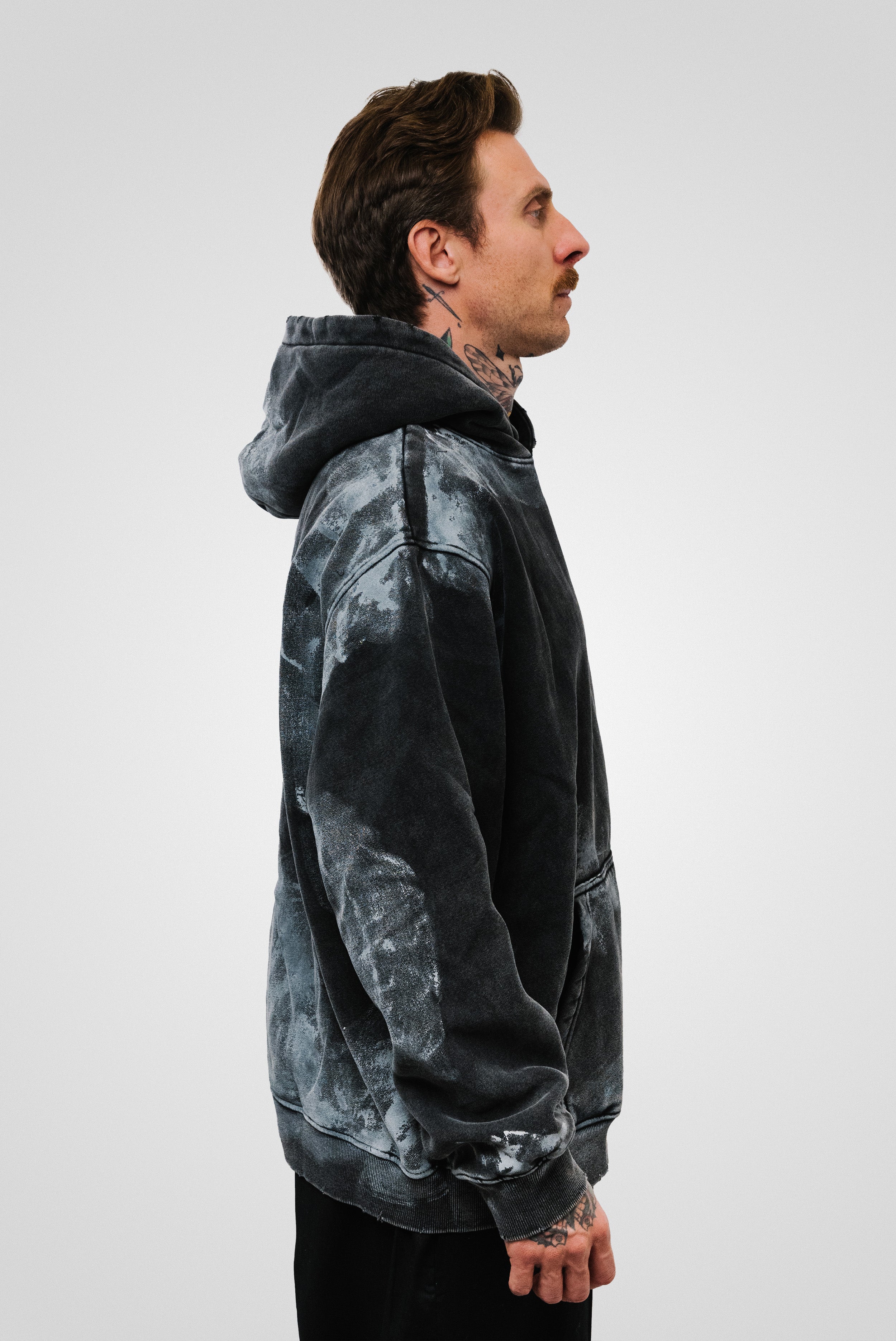 PAINT HOODIE BLACK - Shoebuya Brand