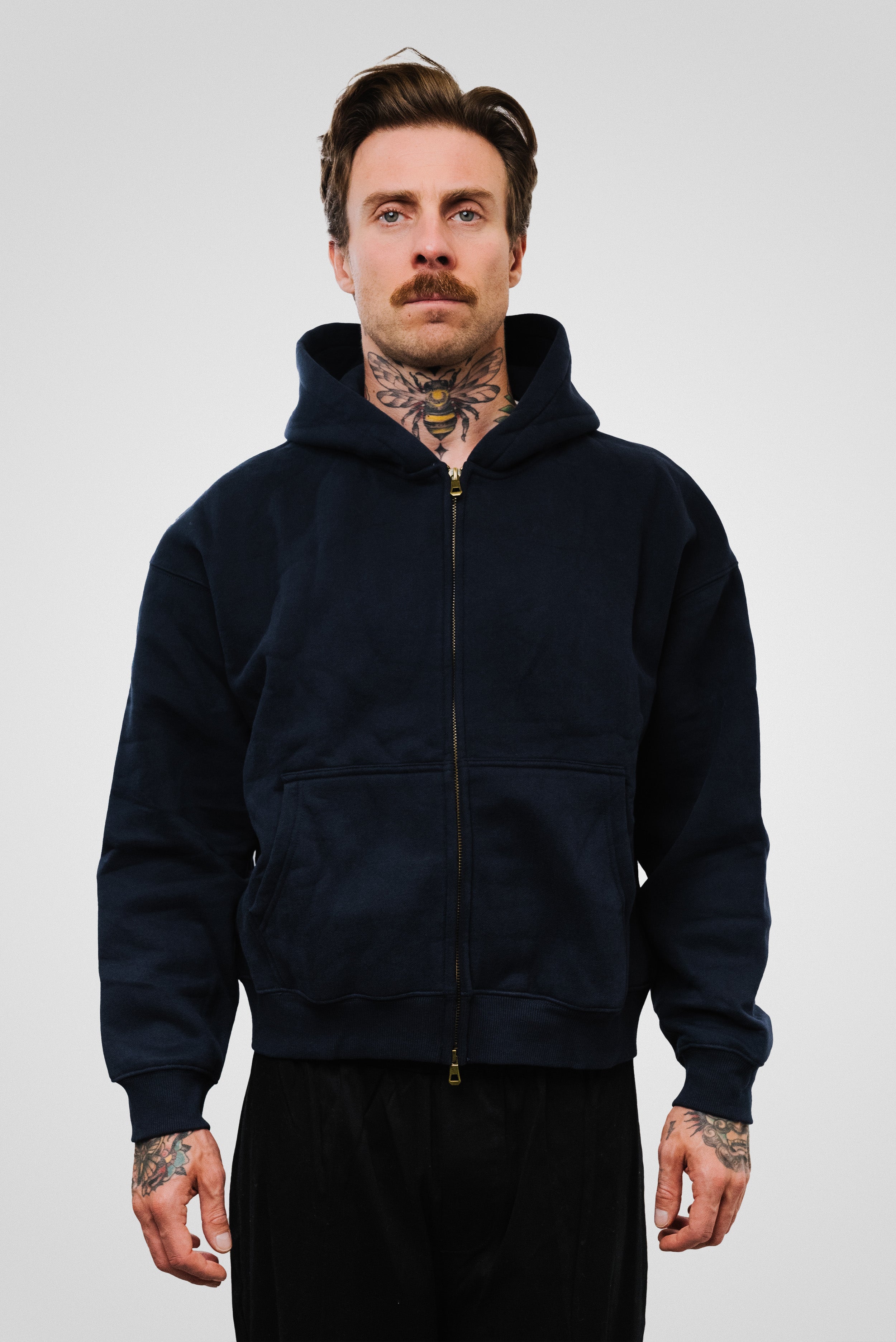 BASIC ZIP HOODIE - Shoebuya Brand