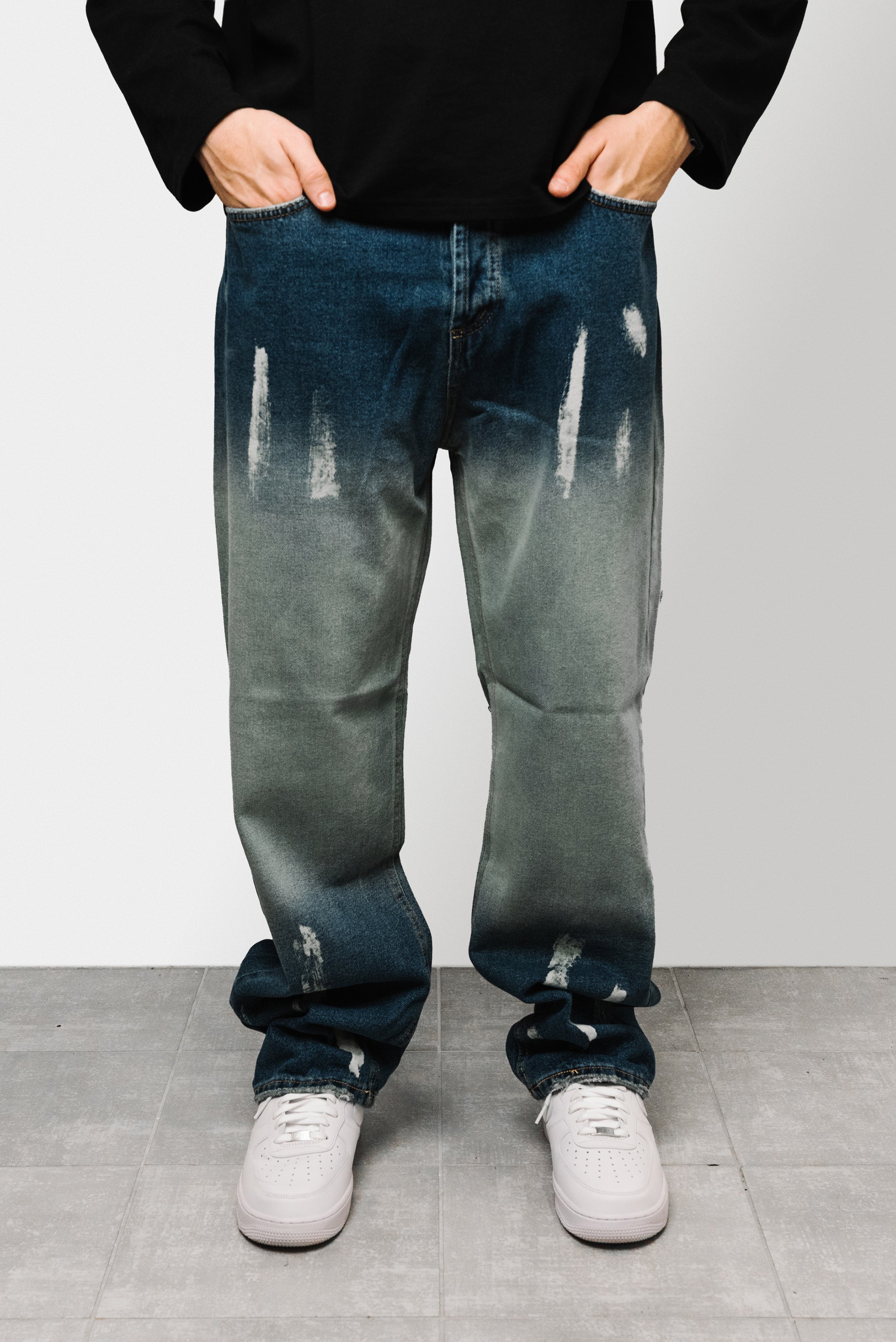 PAINT DENIM JEANS  - Shoebuya Brand