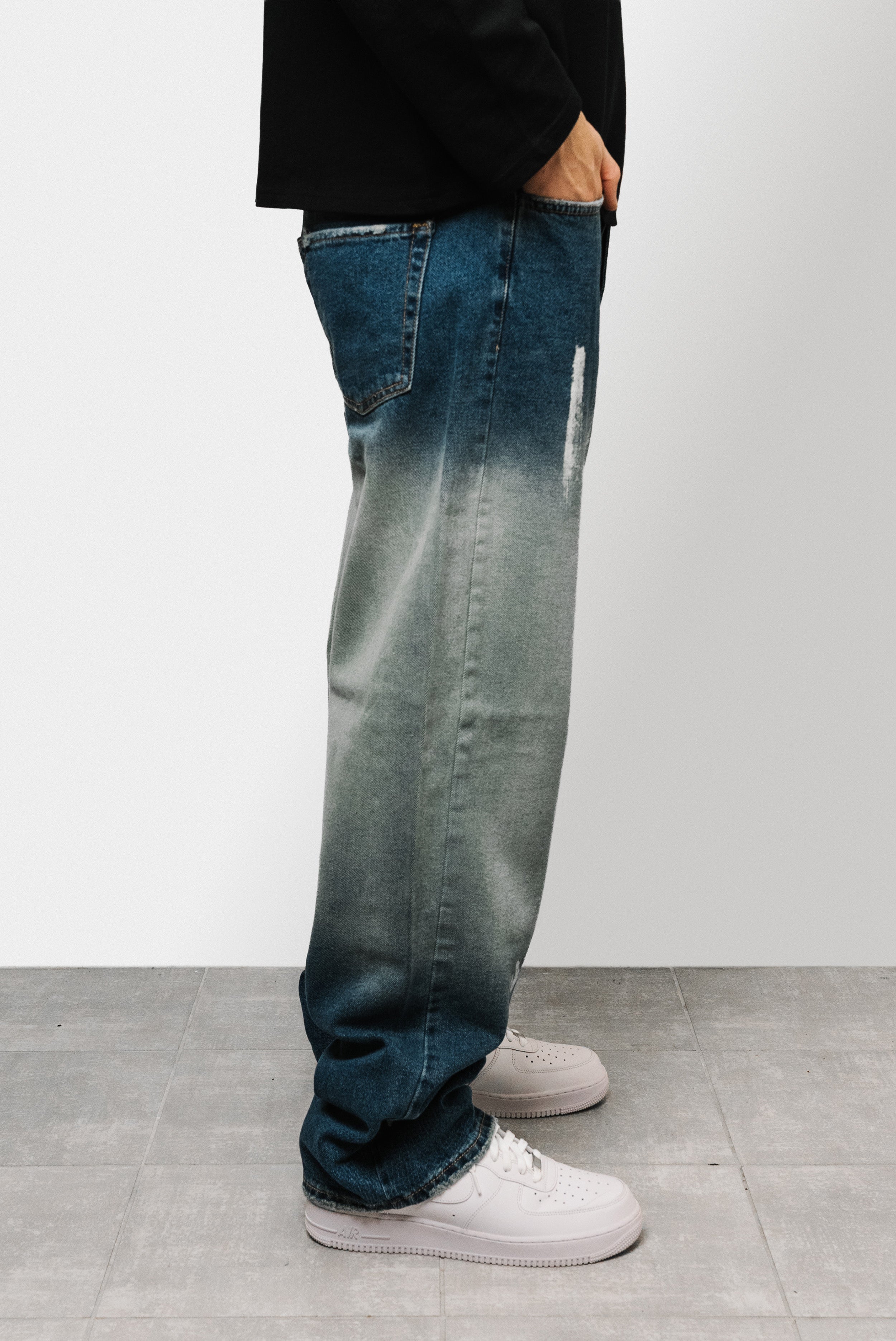 PAINT DENIM JEANS  - Shoebuya Brand