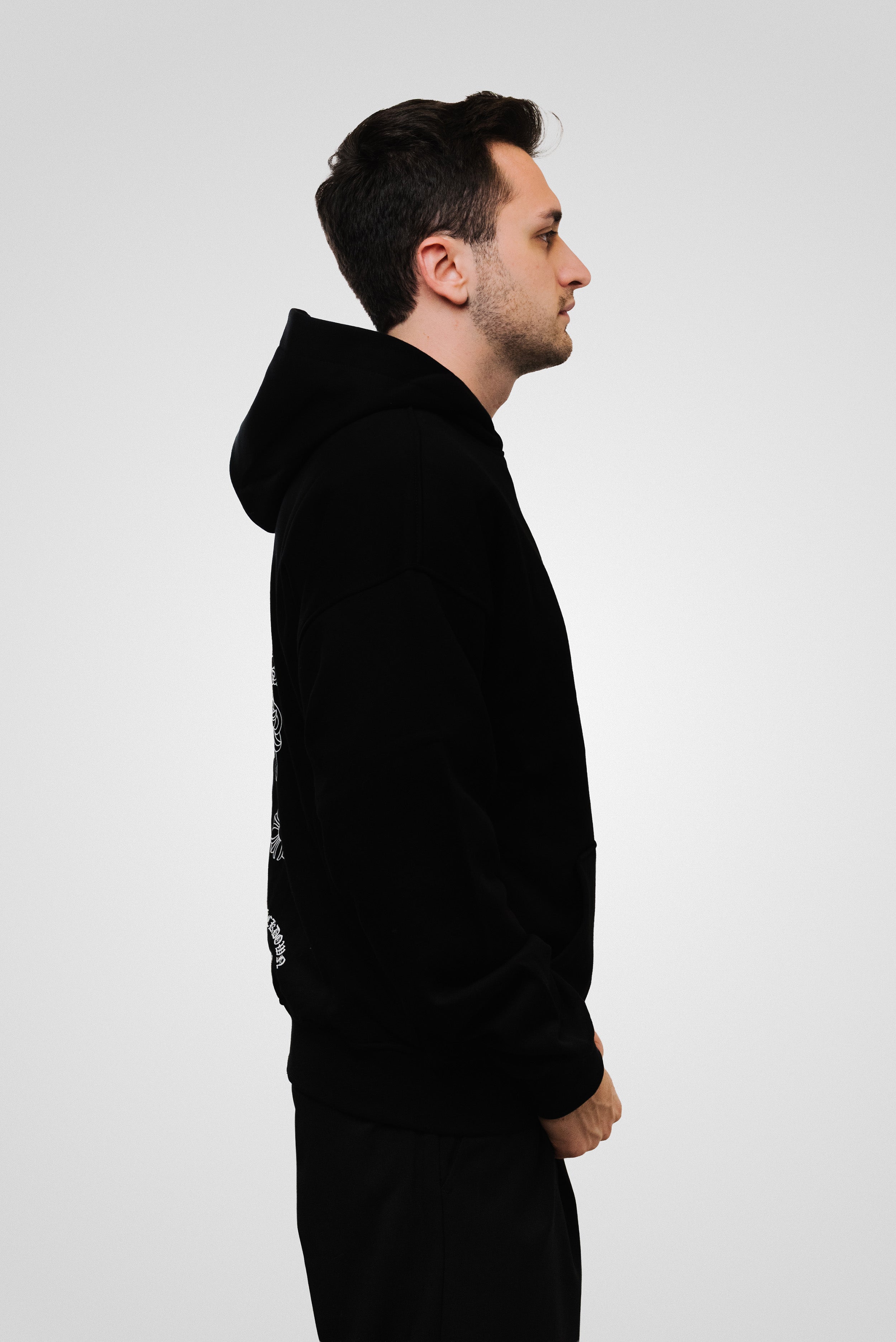 GOTHIC HOODIE BLACK  - Comme Des Fuckdown