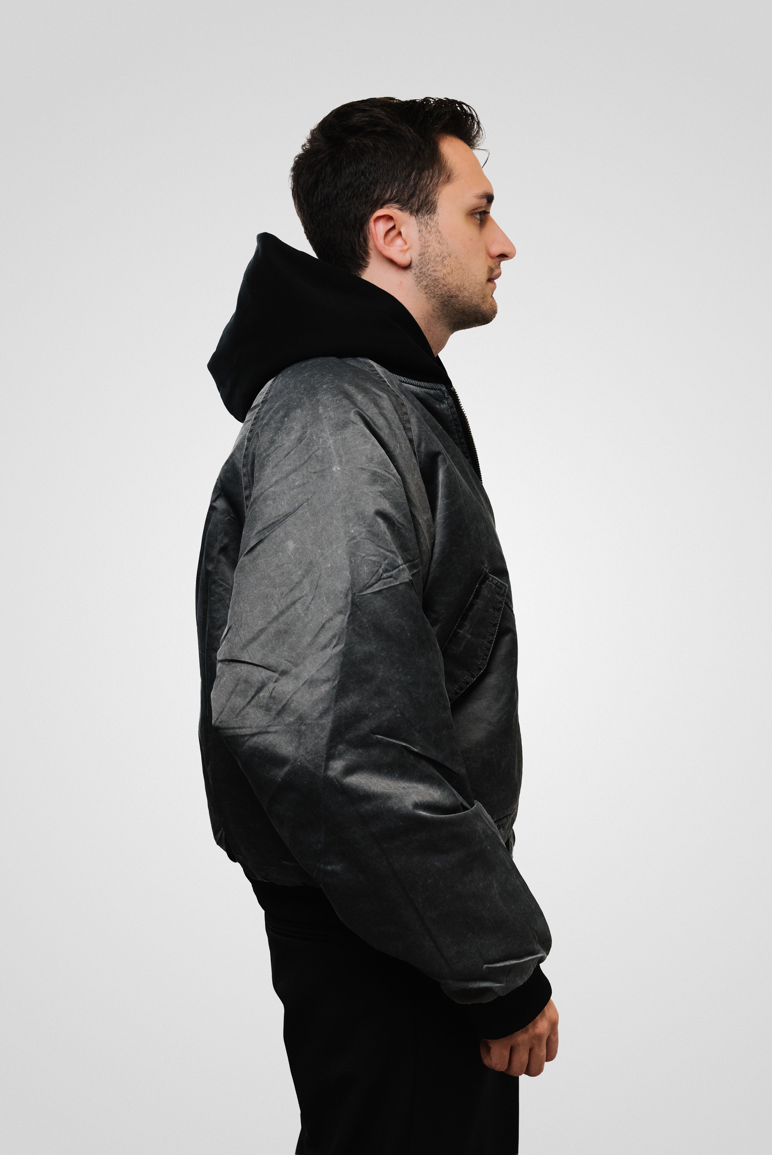 NYLON BOMBER JACKET - Shoebuya Brand