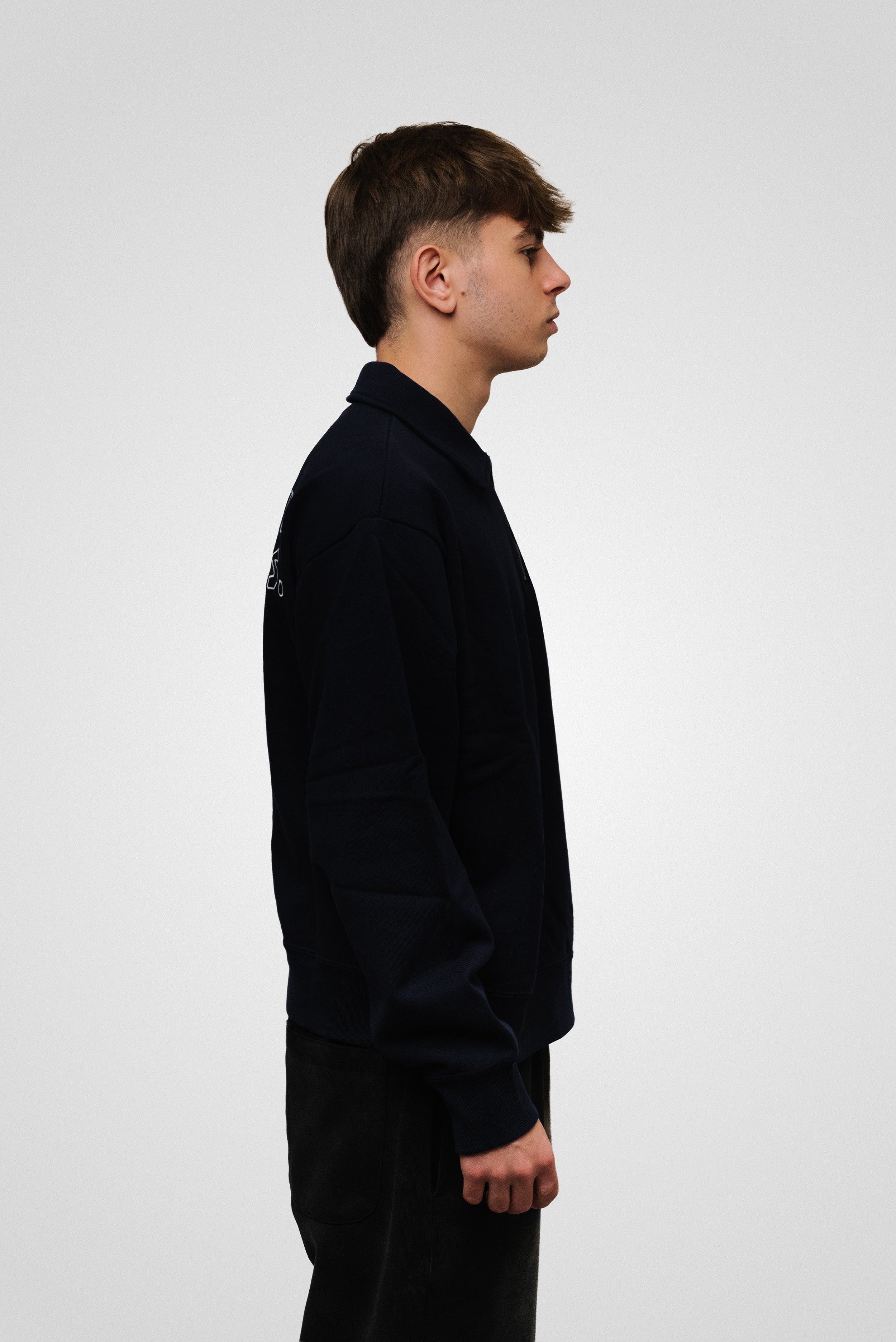 QUARTER ZIP HOODIE UNIQLO X POP MART LABUBU BLUE