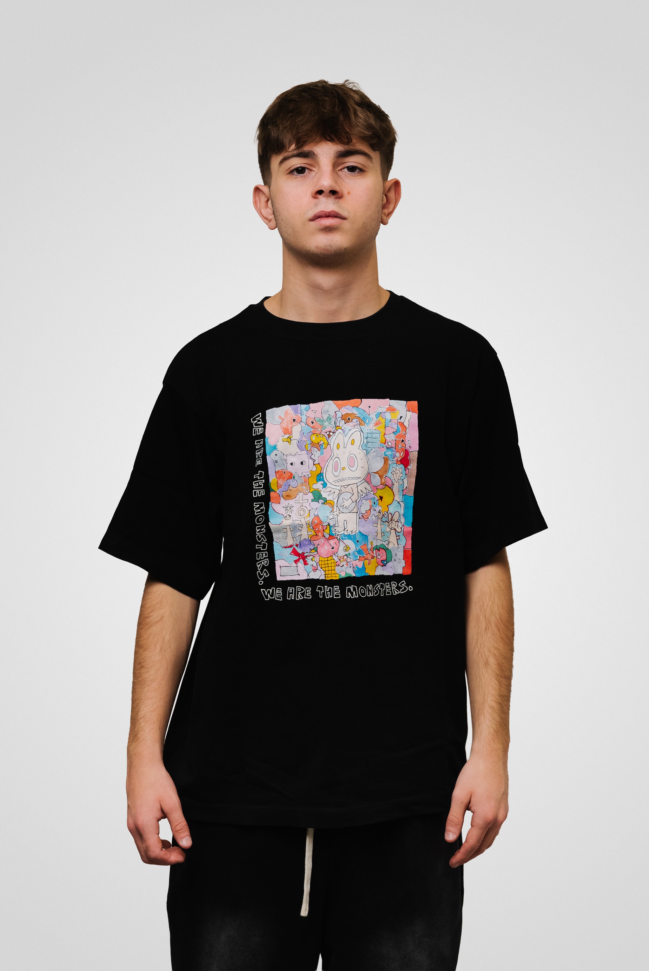 TEE UNIQLO X POP MART LABUBU BLACK