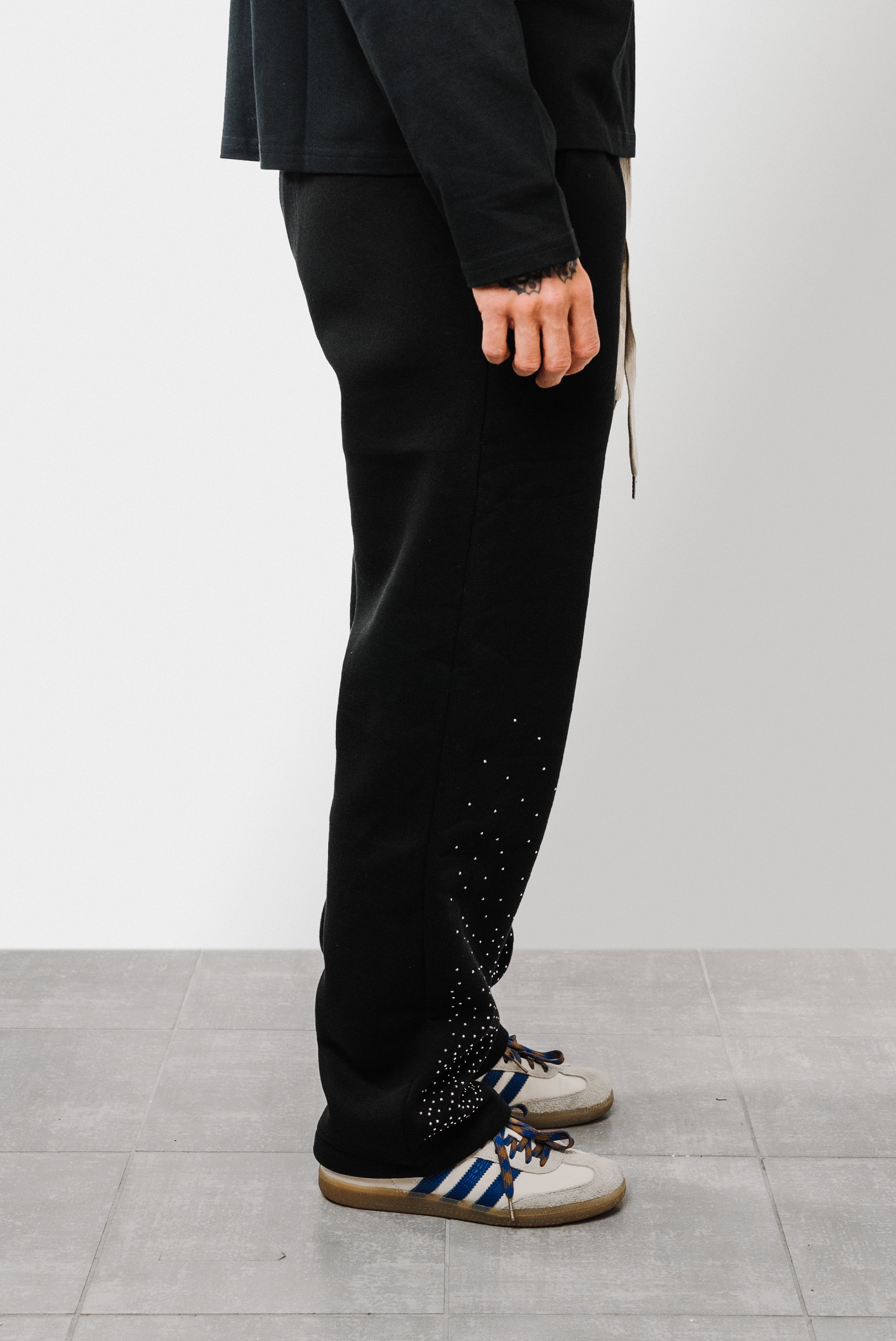 SPARKLY TRACKSUIT BLACK PANTS - Replacement Brand