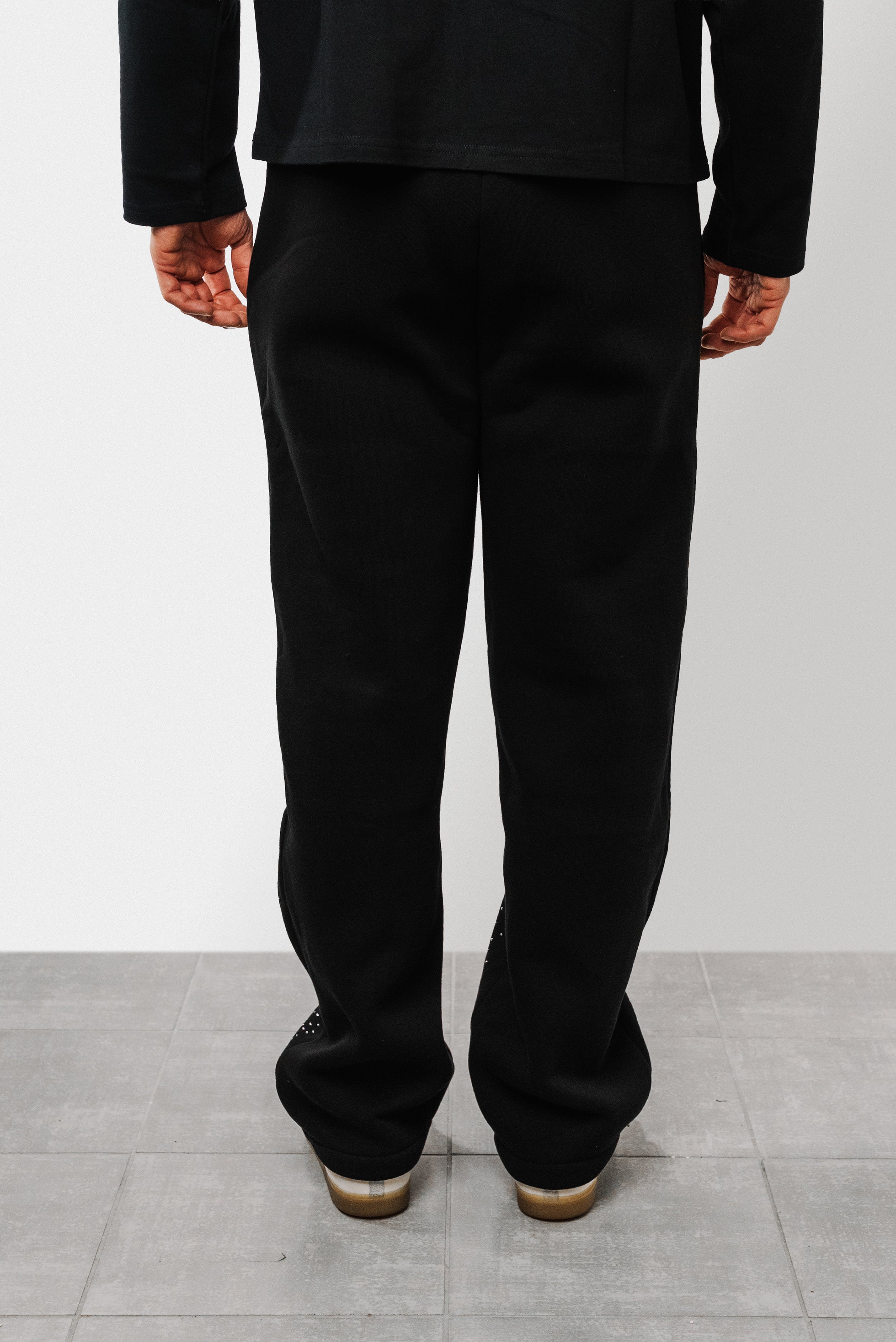 SPARKLY TRACKSUIT BLACK PANTS - Replacement Brand