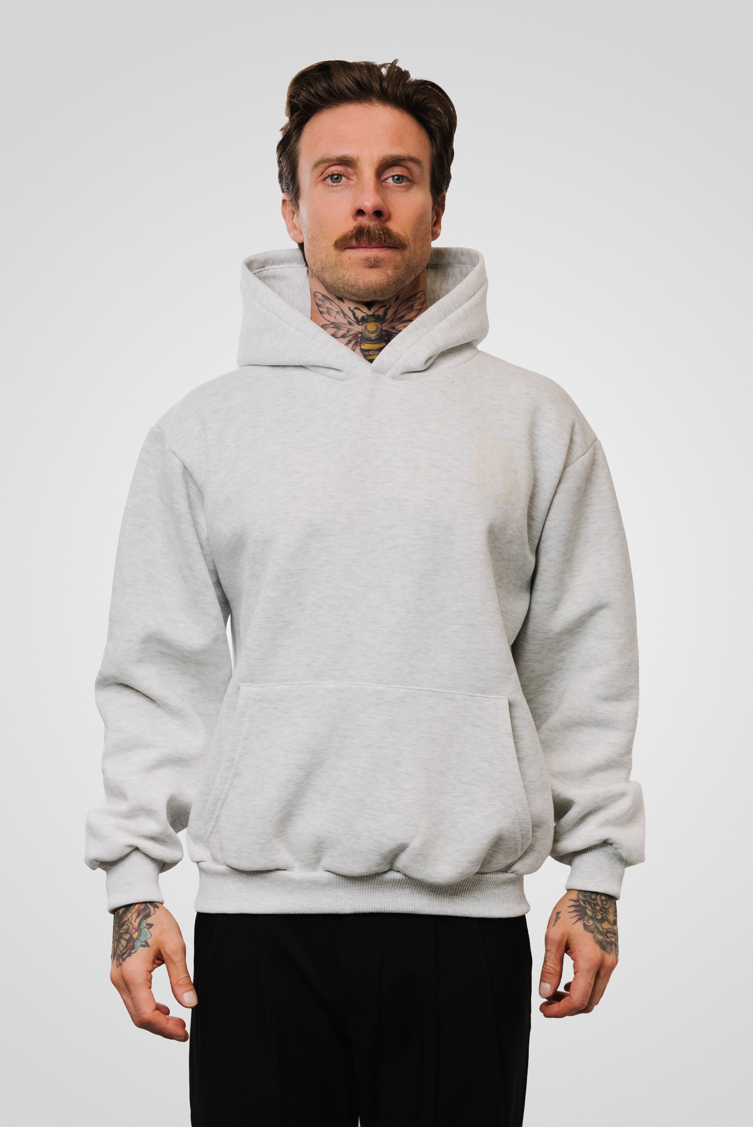 HB HOODIE GREY - Horda Brand