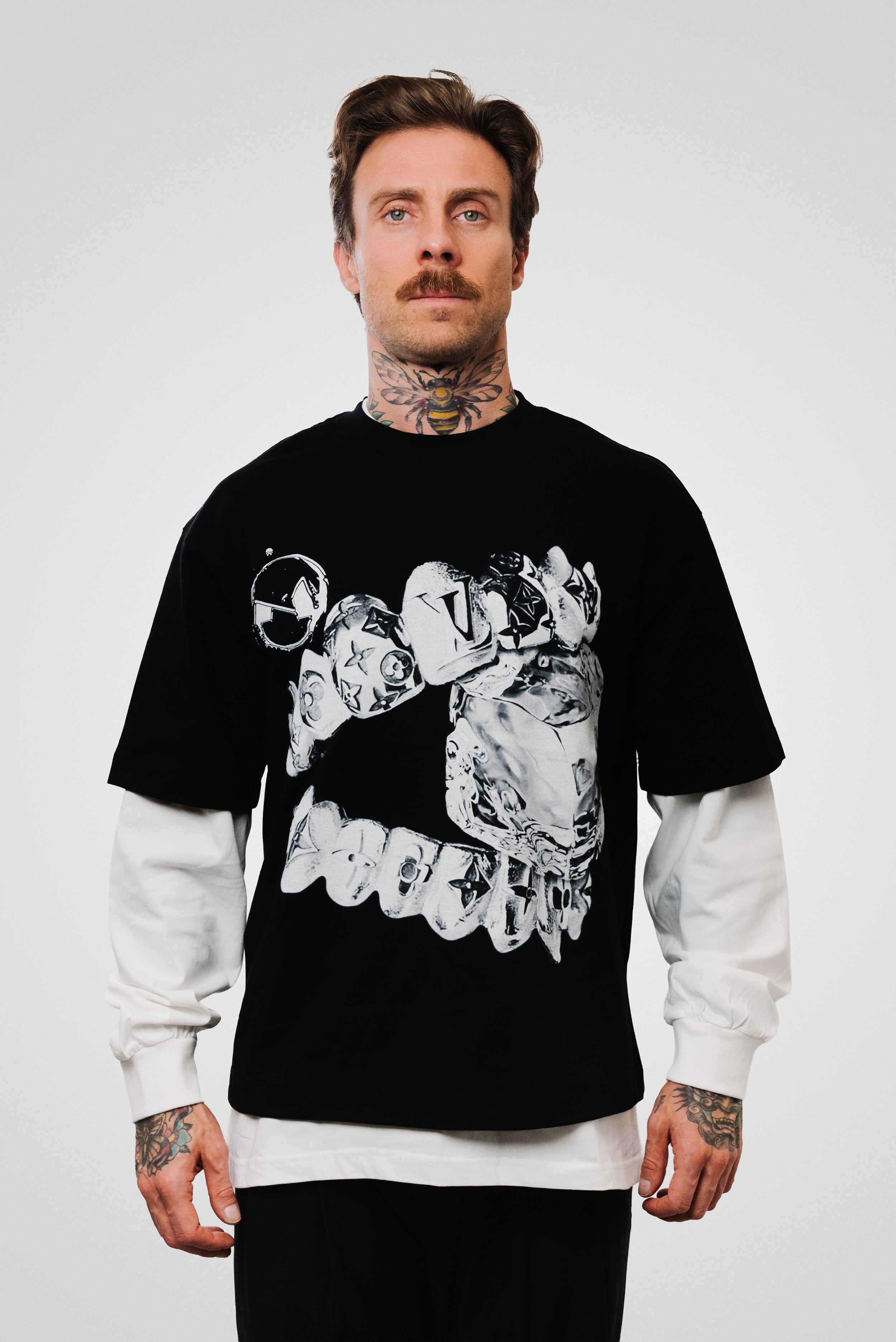 LIQUID METAL TEETH & ICE CUBE BOXY LONGSLEEVE - Noissey Brand