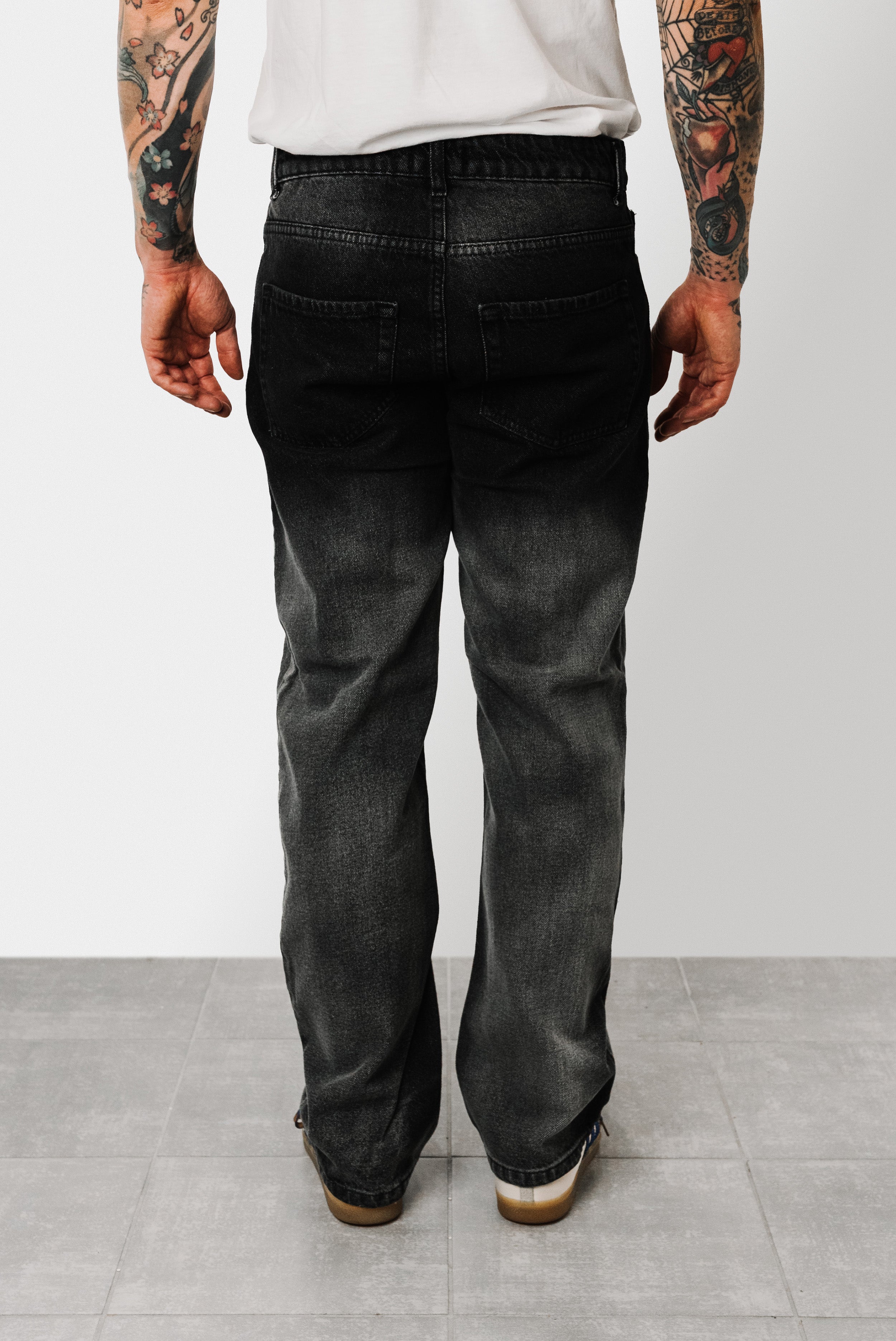 TOKYO SLAVED GREY JEANS  - Shoebuya Brand