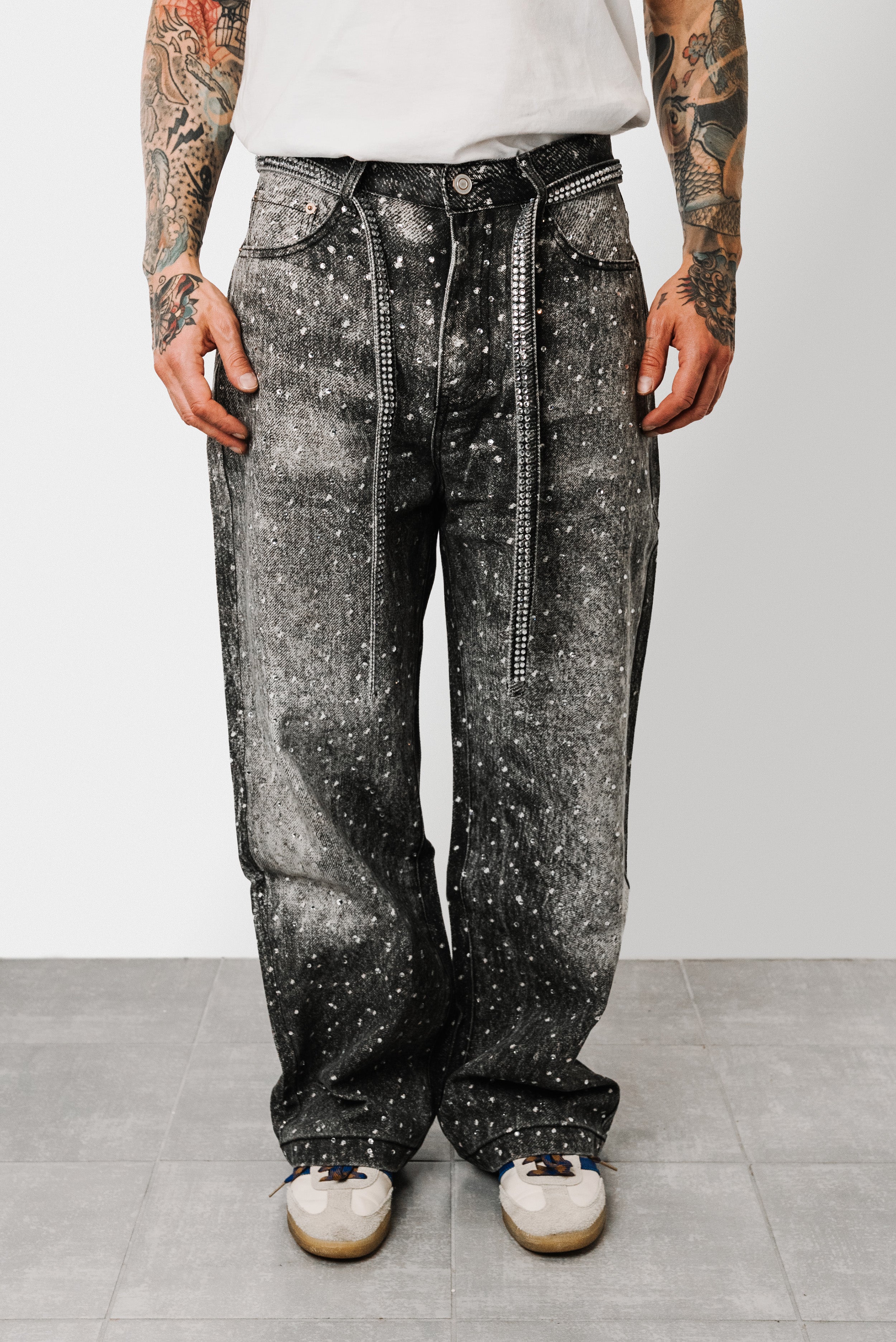 JEANS BAGGY SPARCKLY - Shoebuya Brand