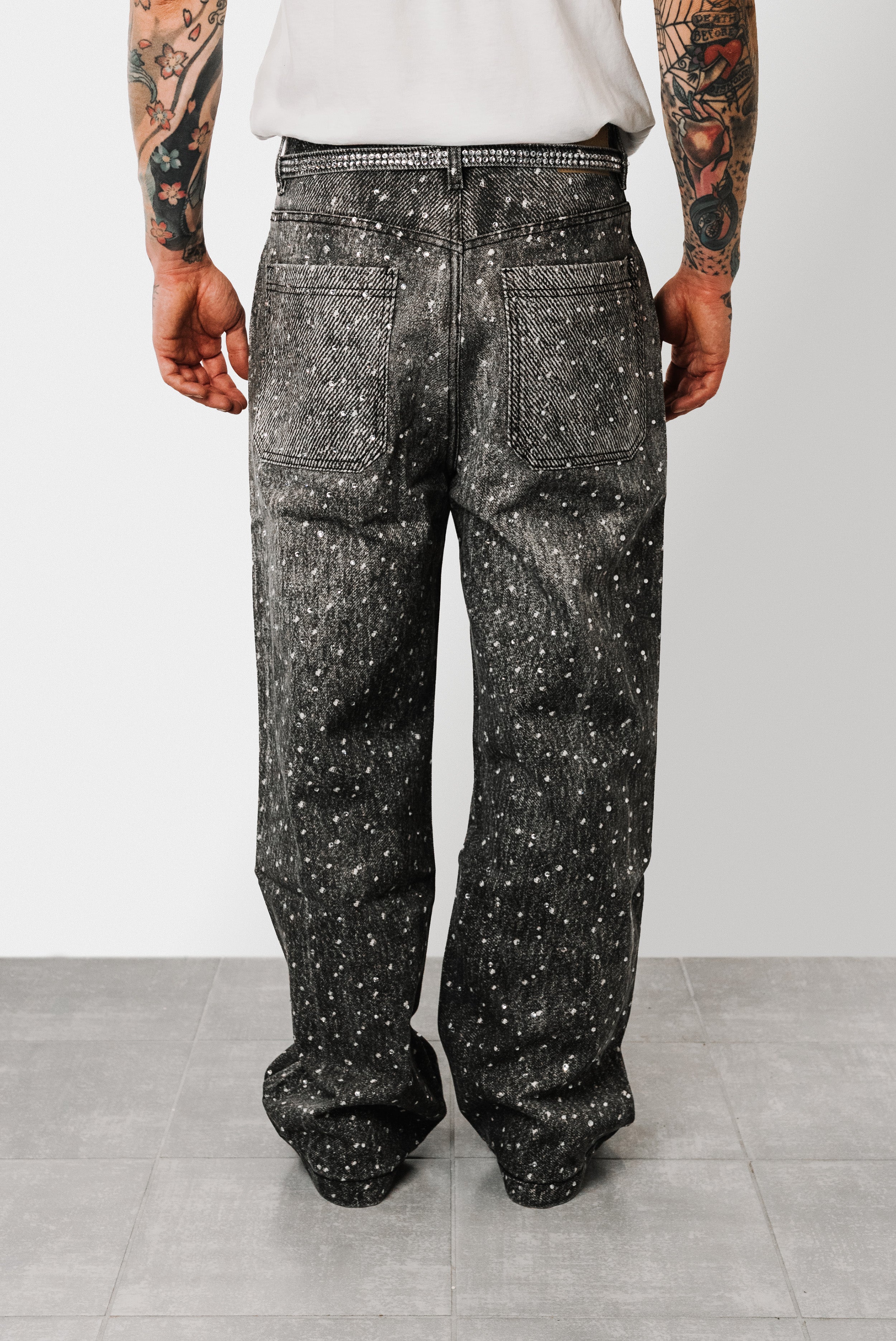 JEANS BAGGY SPARCKLY - Shoebuya Brand