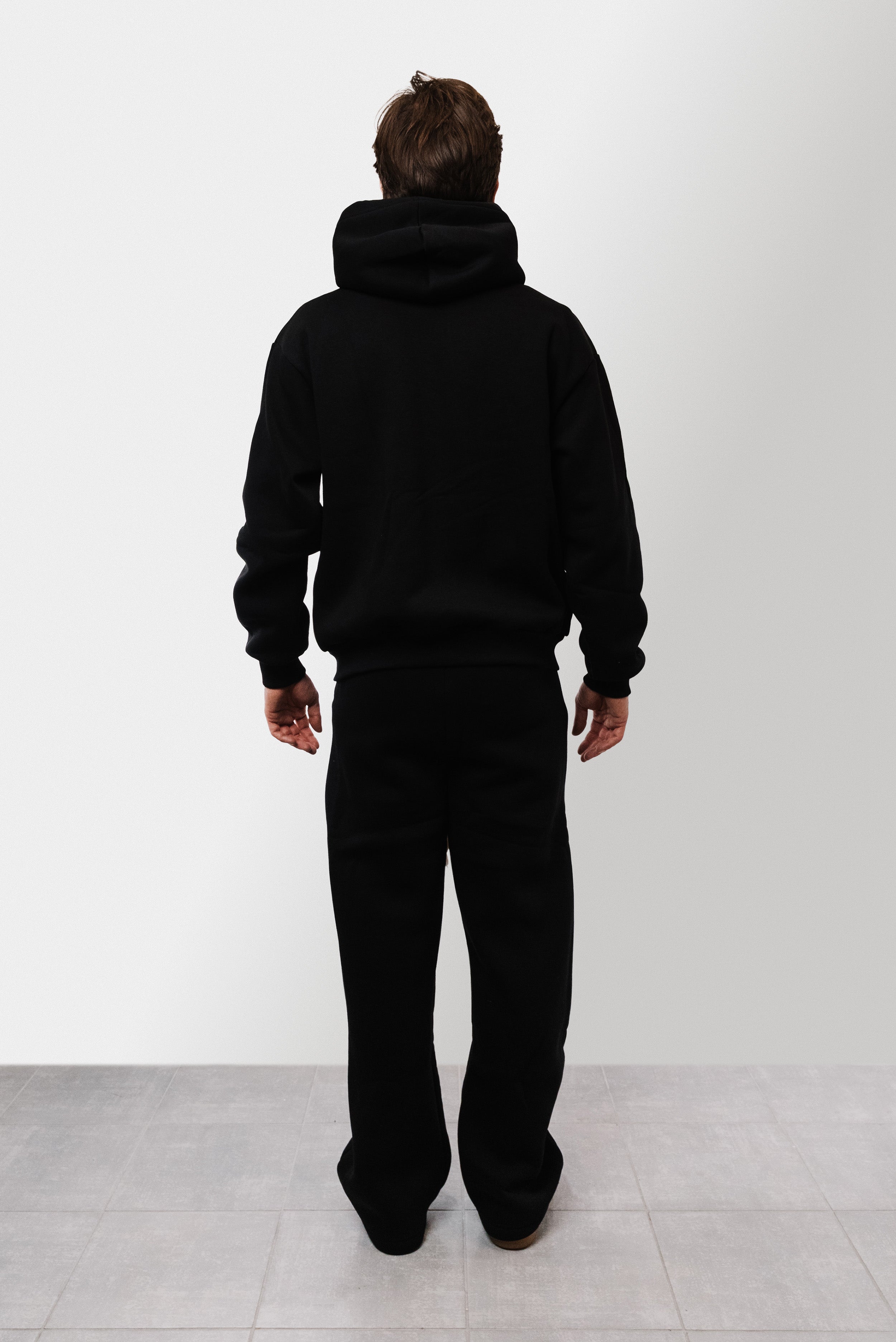 BLACK ZIP TRACKSUIT - Shoebuya Brand