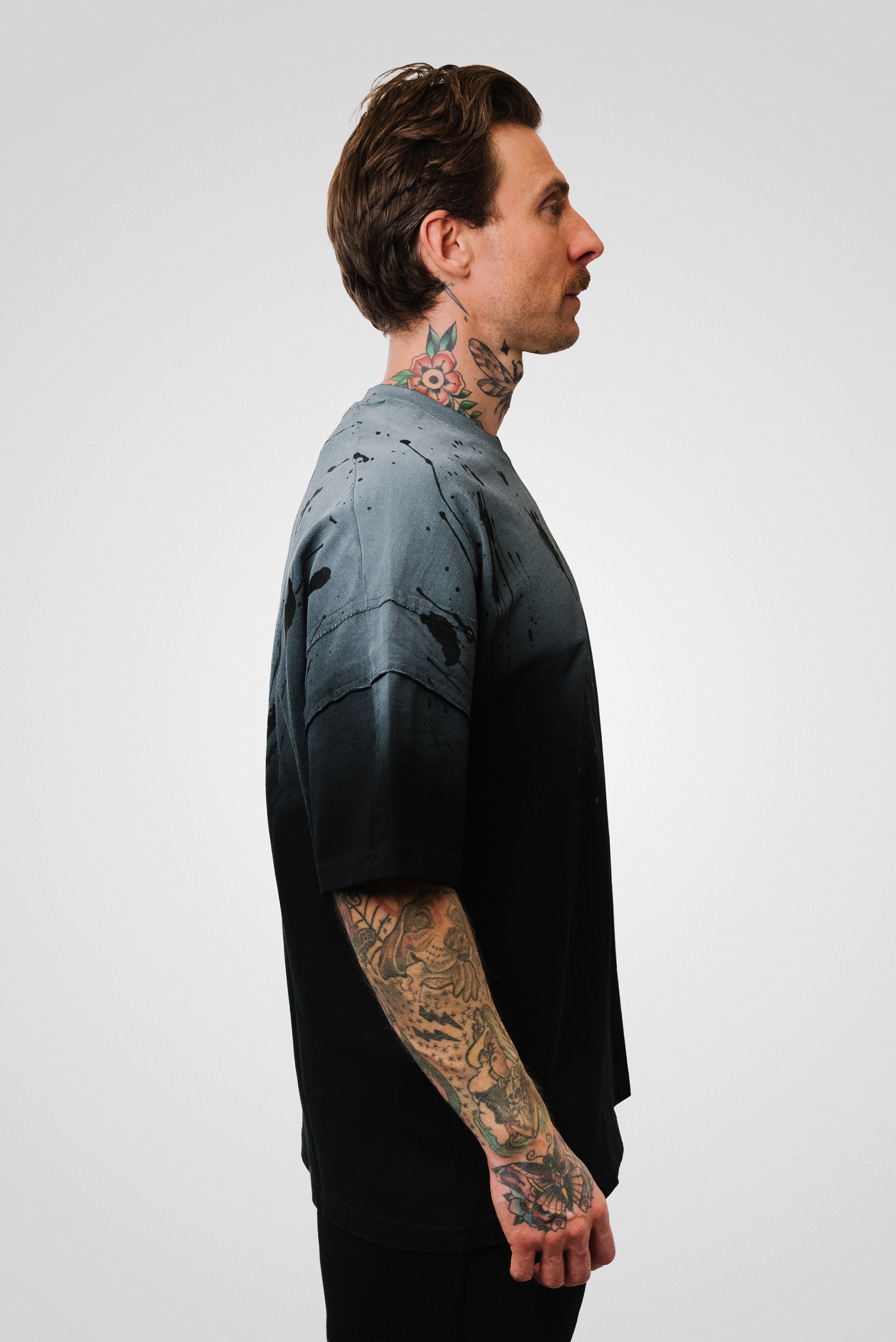 PAINT TEE BLACK - QYB