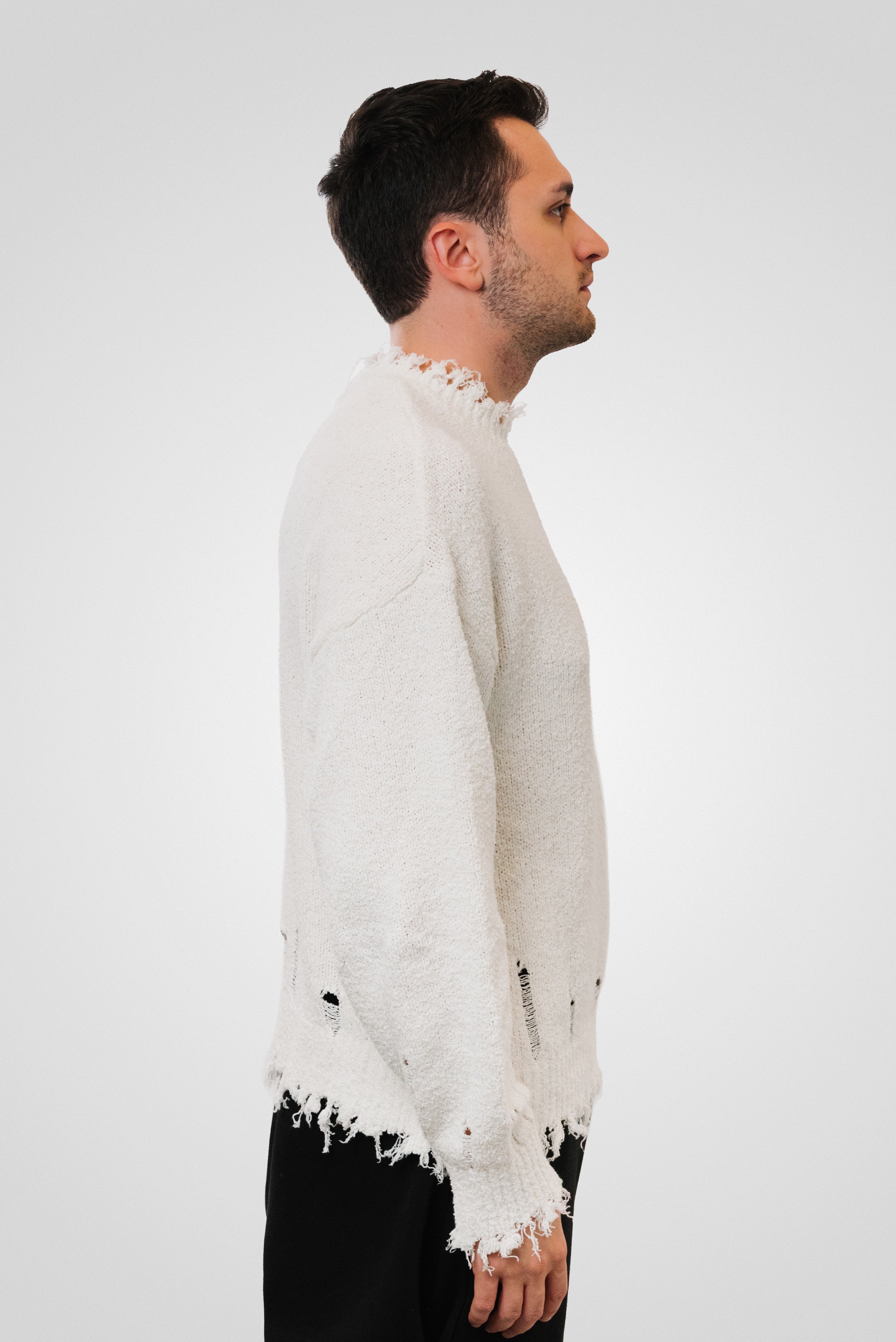 WHITE SWEATER - We Are All Ash