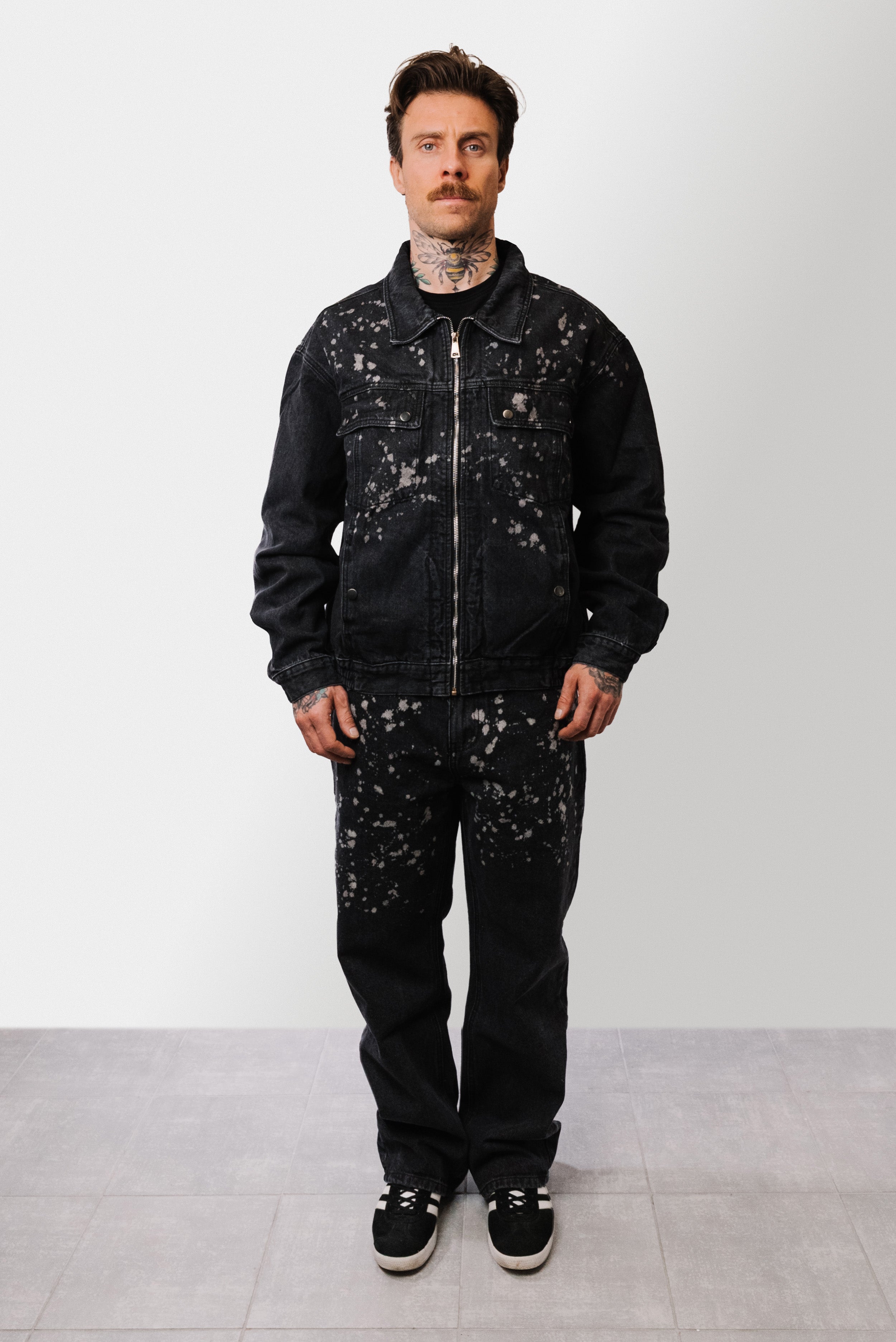 PAINT BLACK DENIM SUIT - Replacement Brand