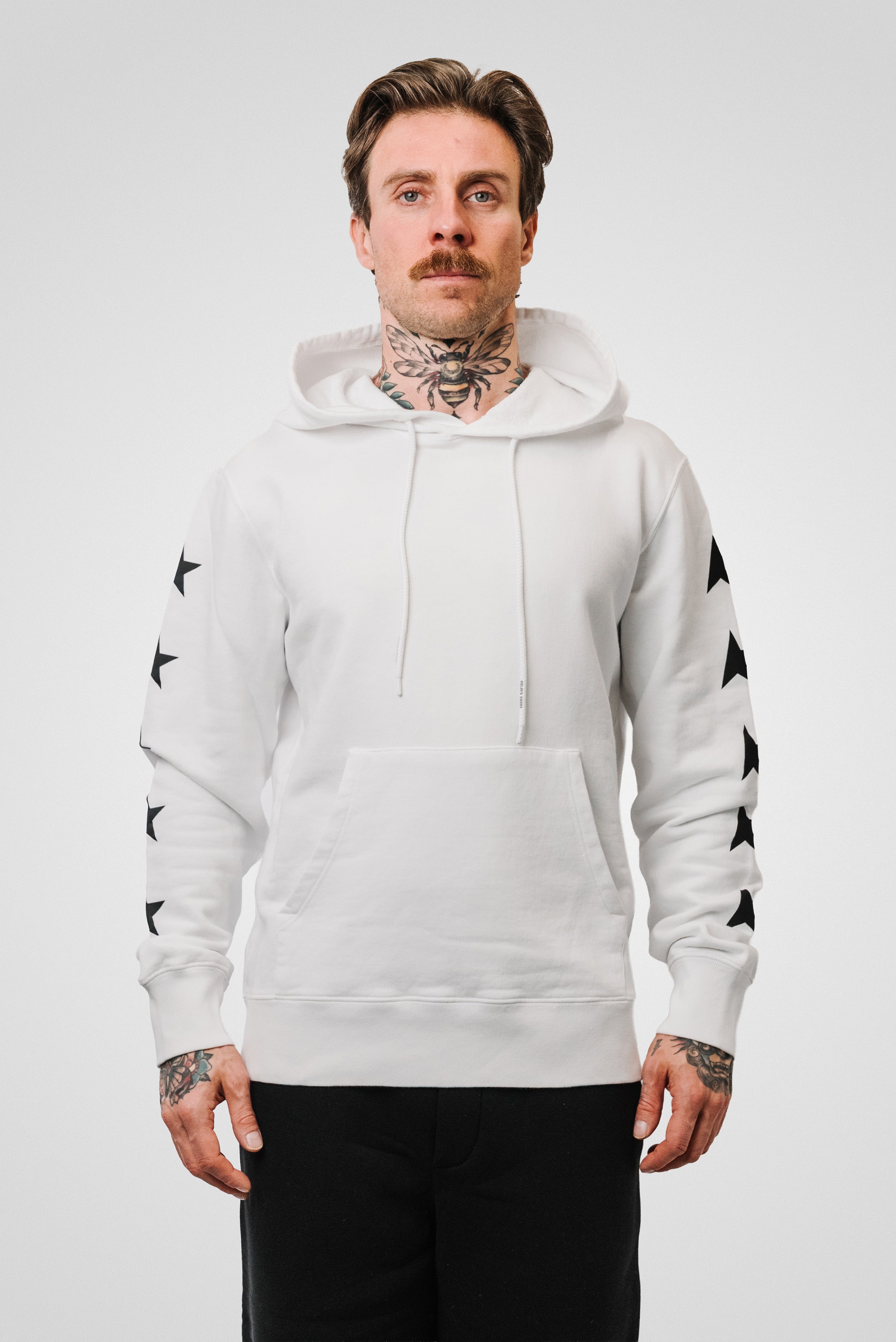 GOLDEN GOOSE HOODIE STAR WHITE