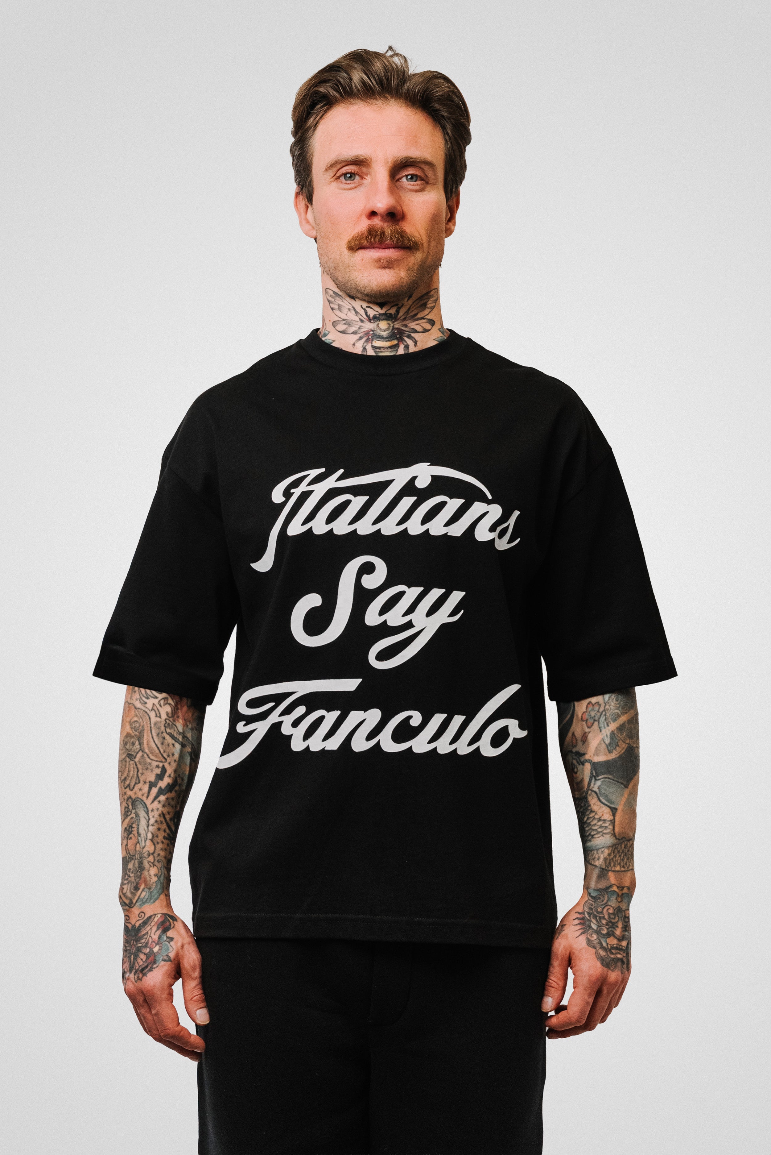 ITALIANS TEE BLACK - Pogo Brand