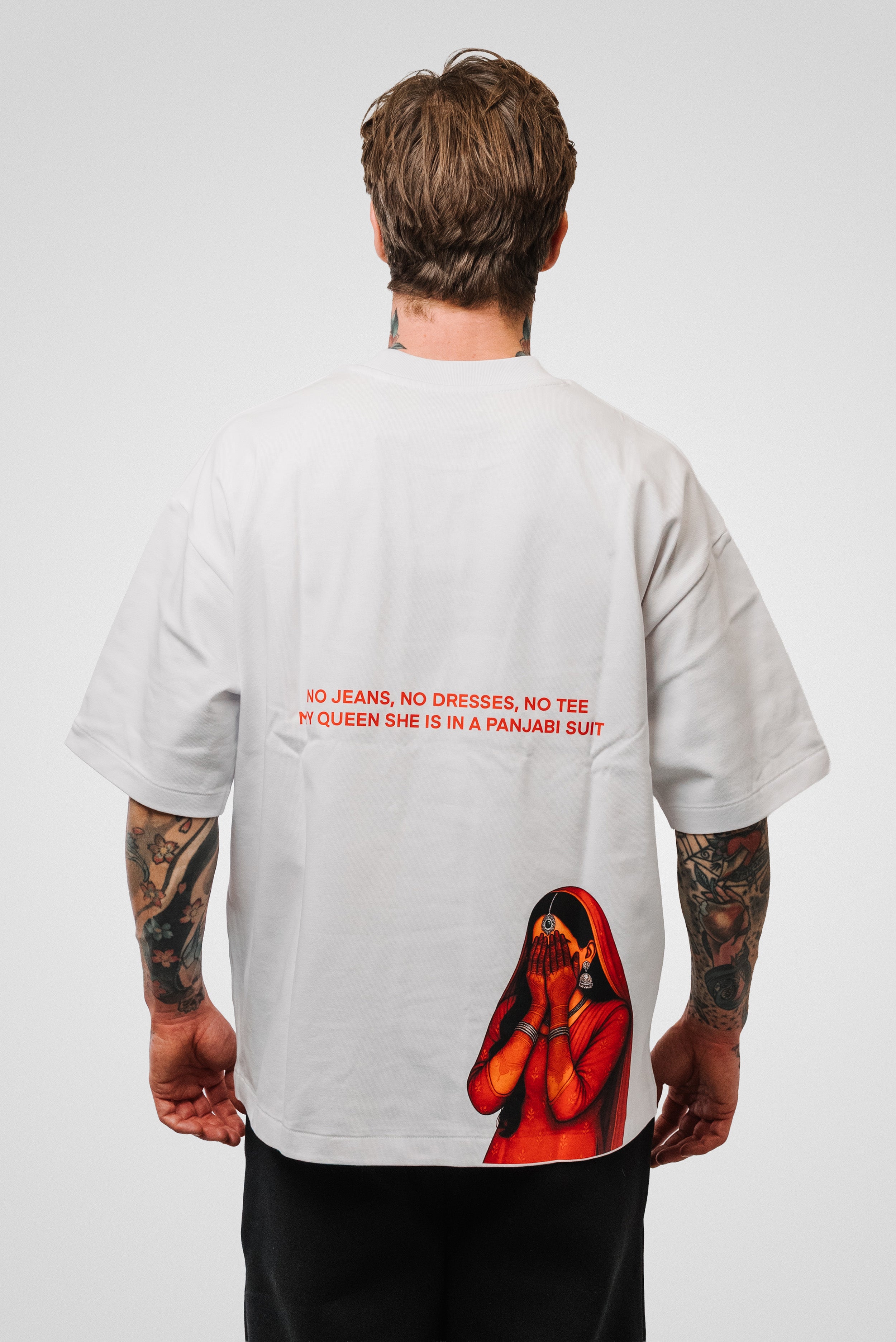 PANJABI TEE WHITE - Hamrah Brand