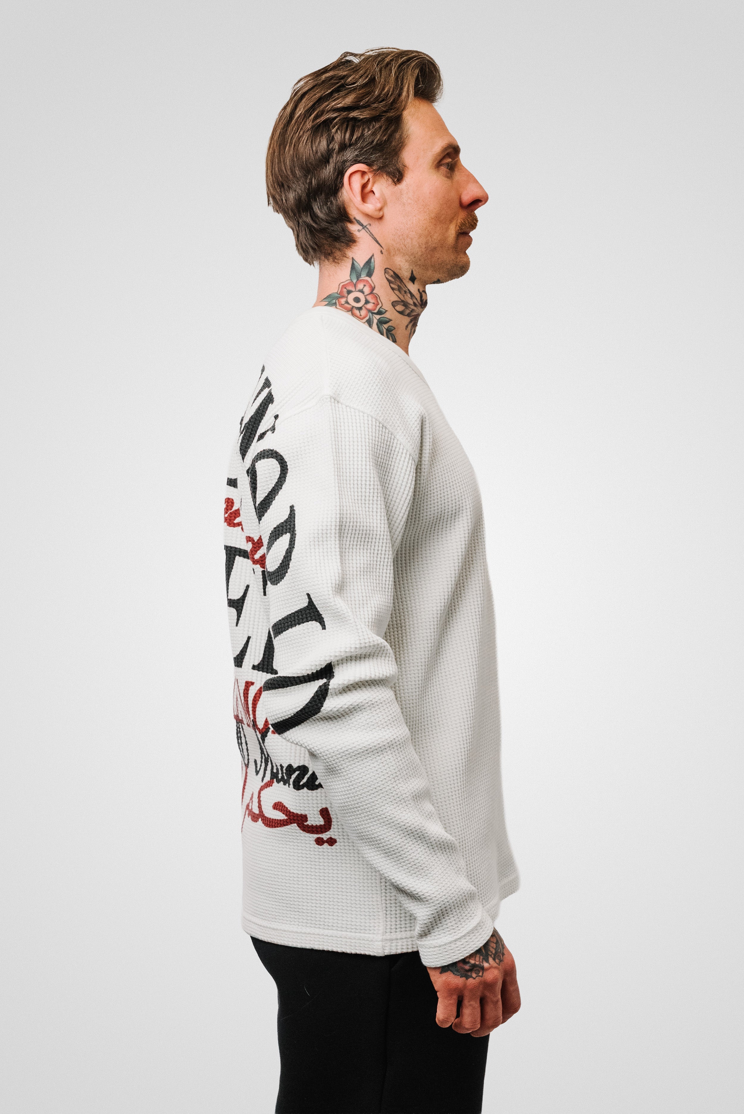 RTW THERMAL WAFFLE LONGSLEEVE CREAM CORTEIZ