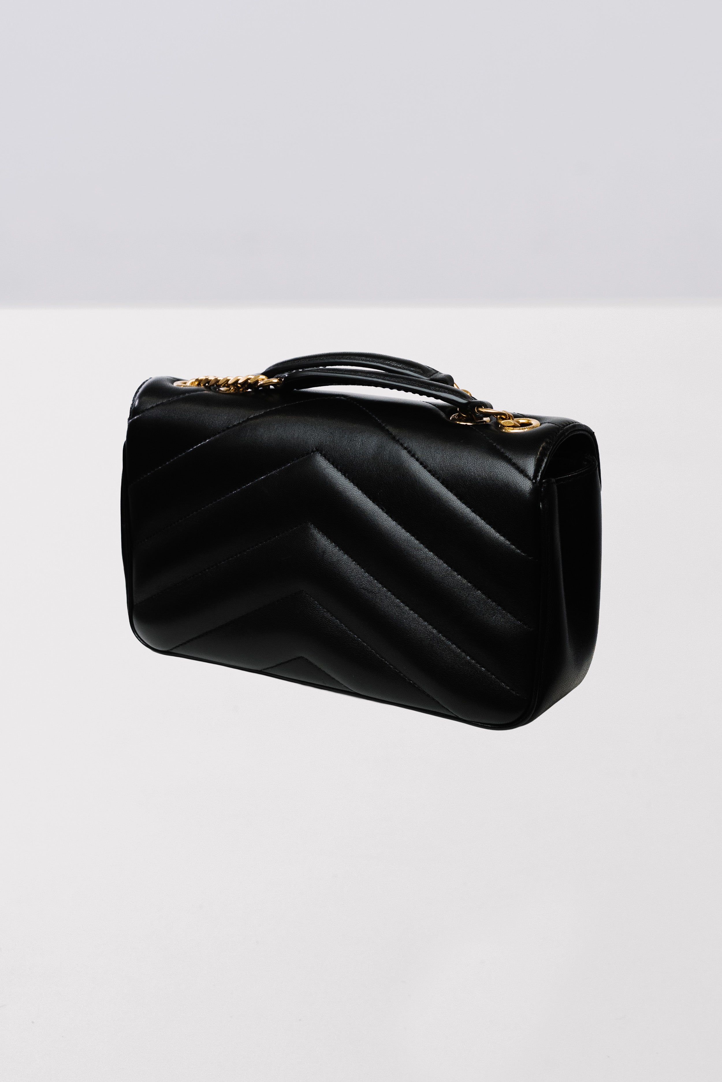 BORSA LOULOU IN PELLE DI VITELLO TRAPUNTATA BLACK - Yves Saint Laurent