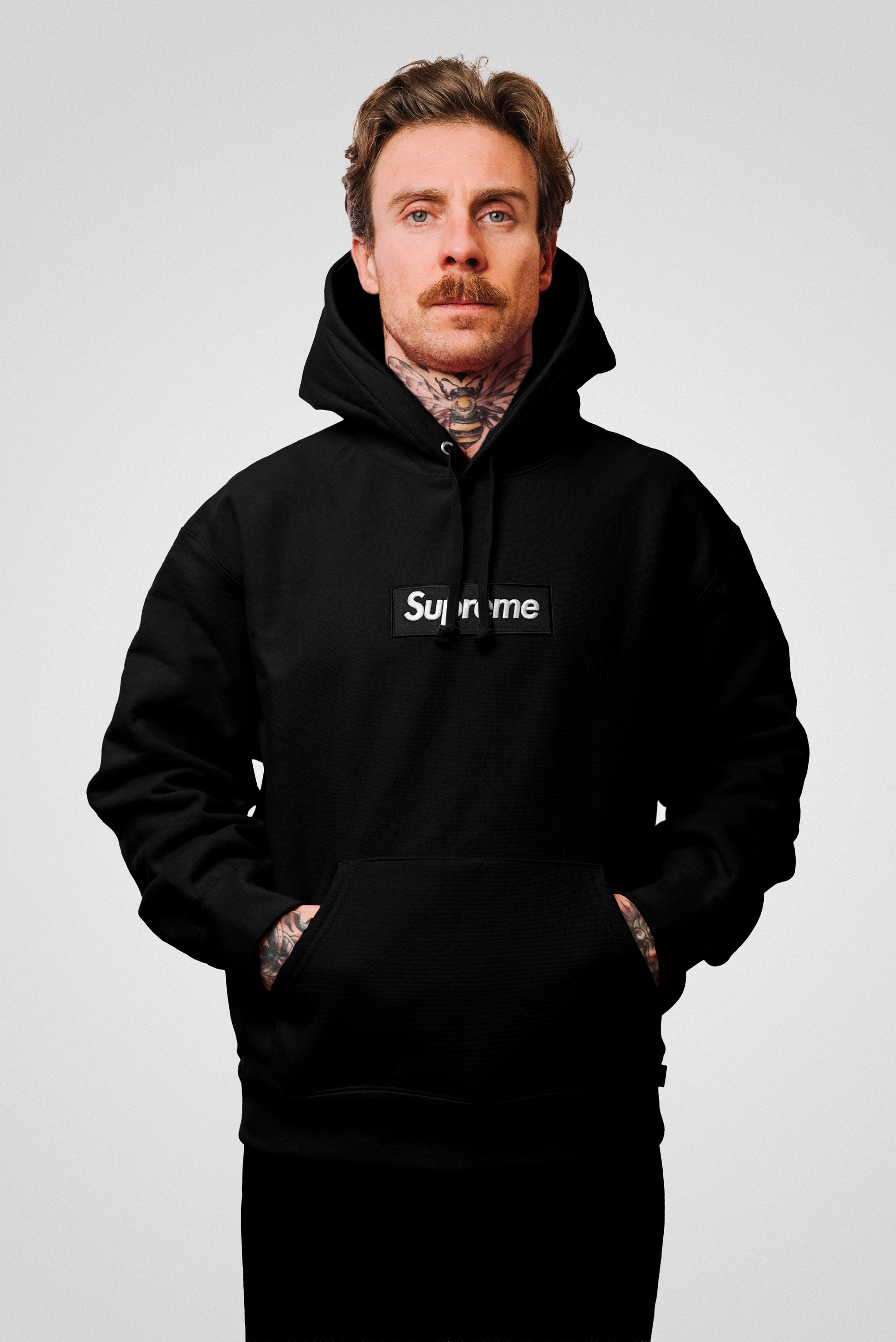 SUPREME BOX LOGO HOODIE FW25 BLACK