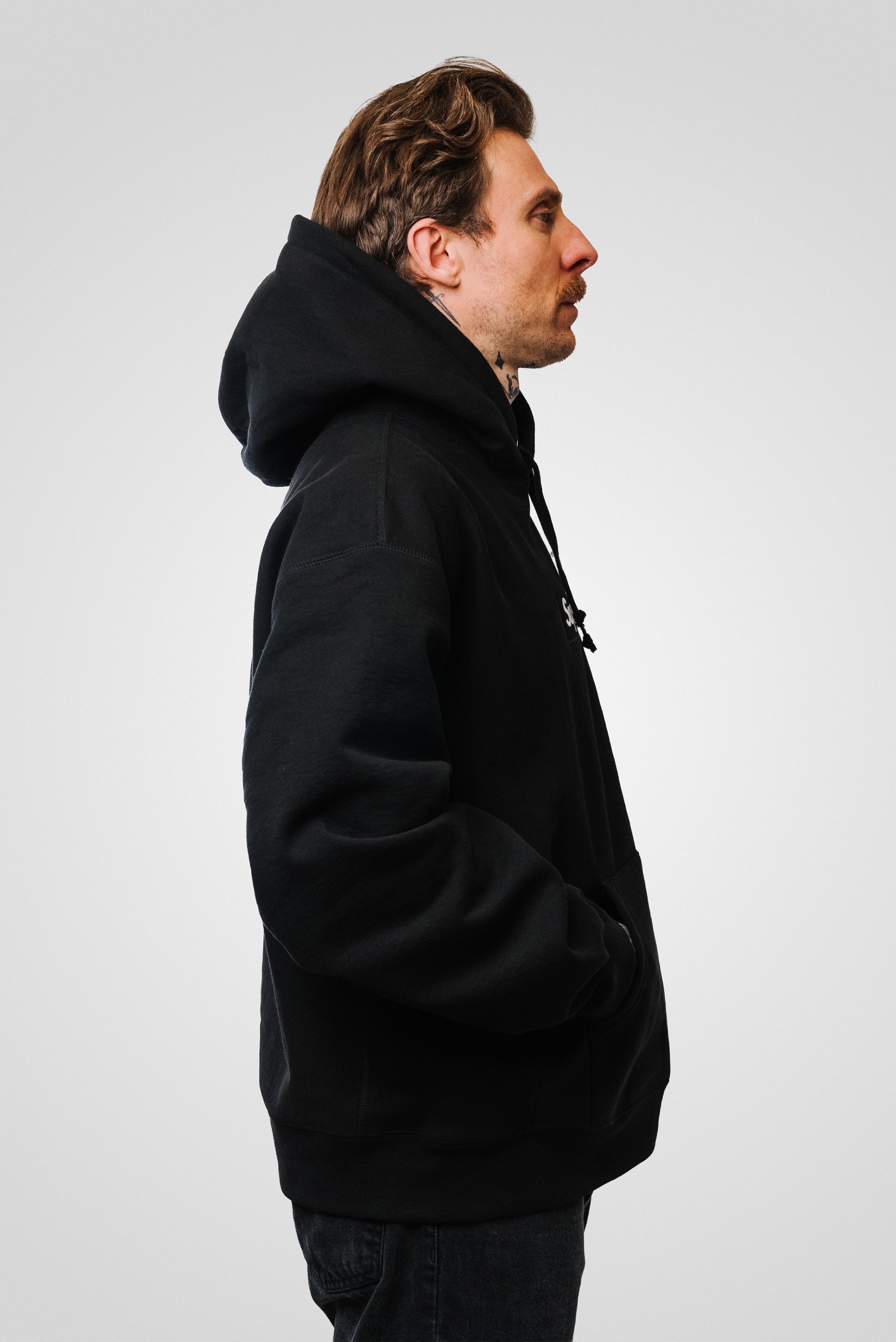 SUPREME BOX LOGO HOODIE FW25 BLACK