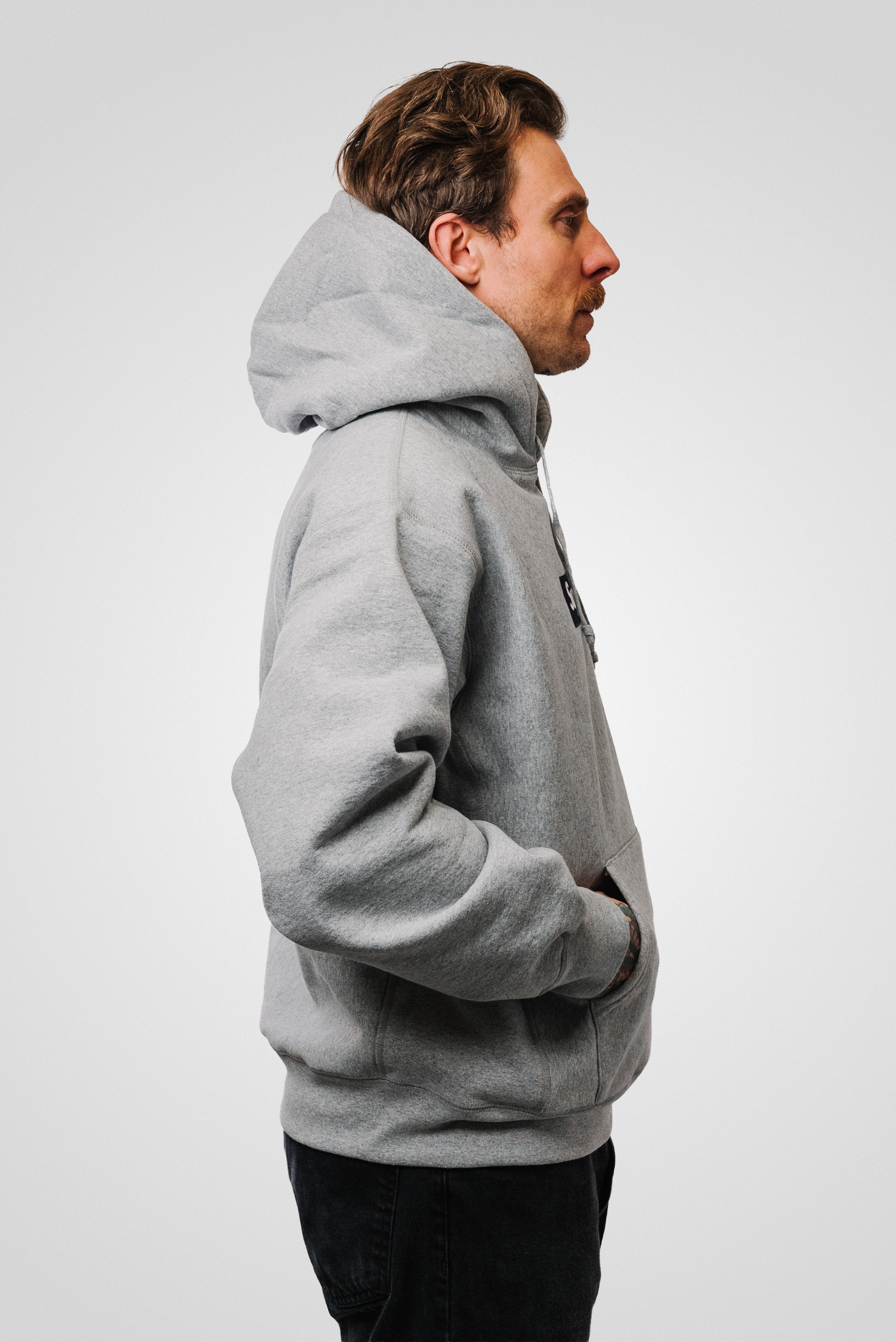 SUPREME BOX LOGO HOODIE FW25 GREY