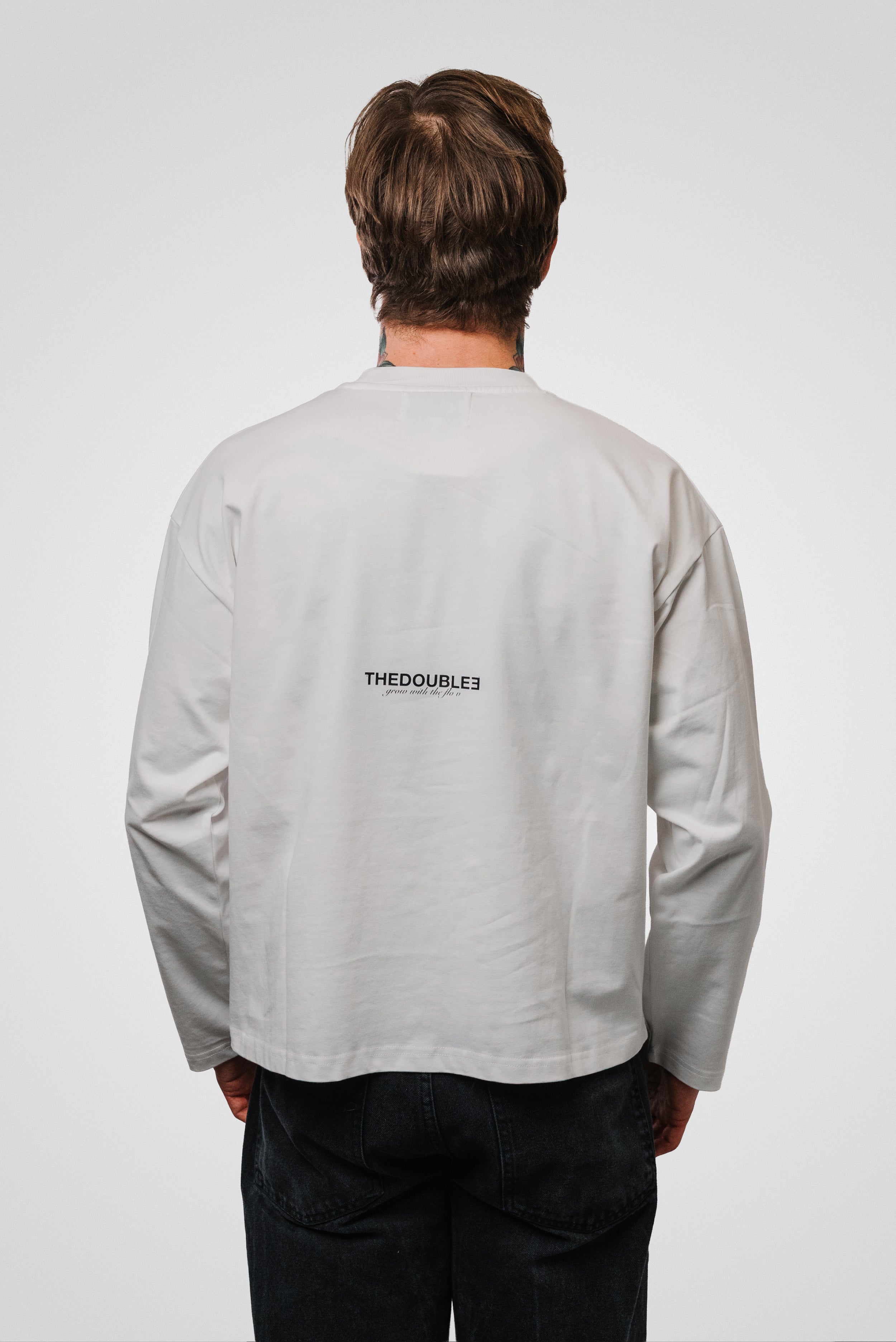 HOME ALONE BOXY LONGSLEEVE WHITE - TheDoubleE