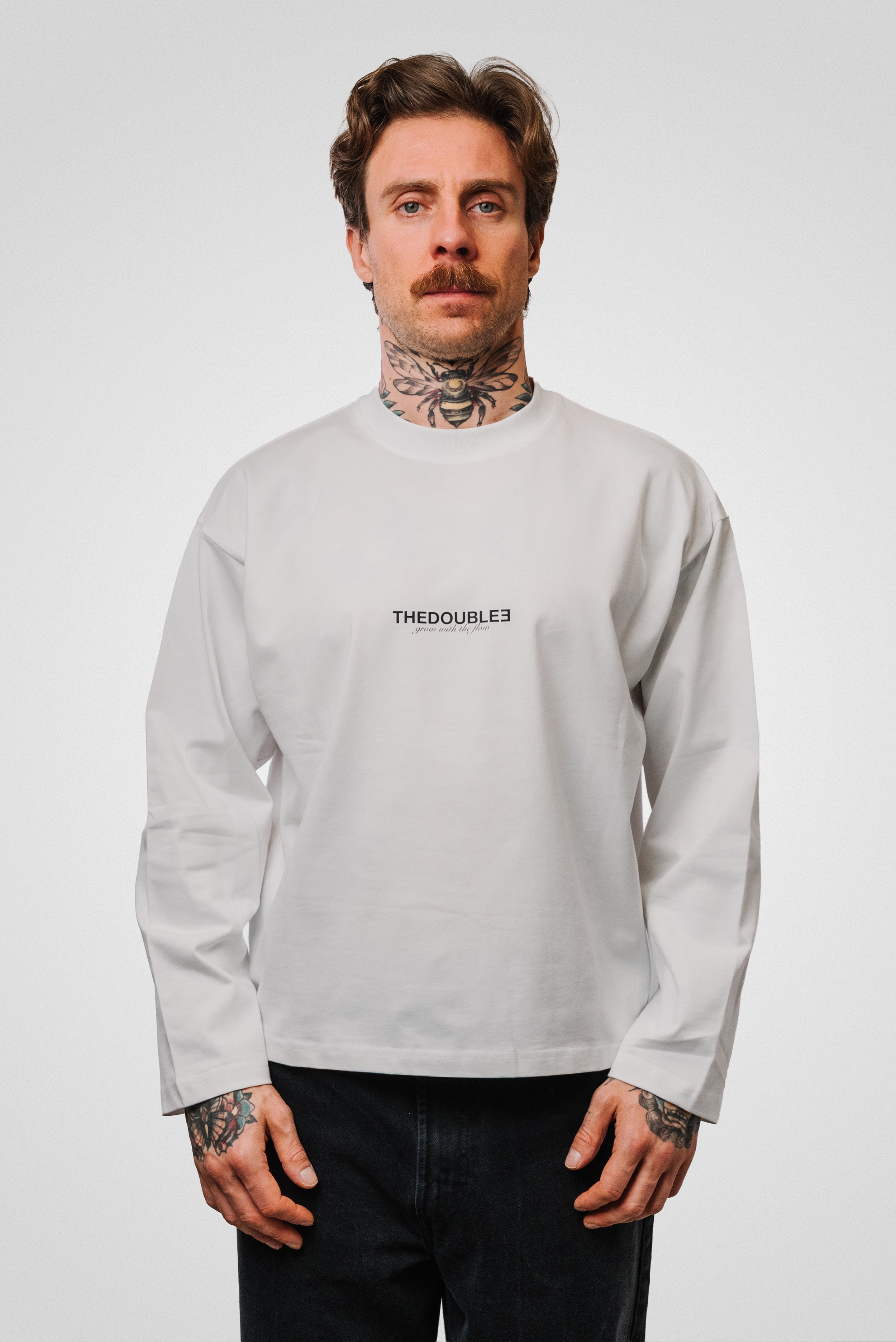 LUCKY LONGSLEEVE WHITE - TheDoubleE