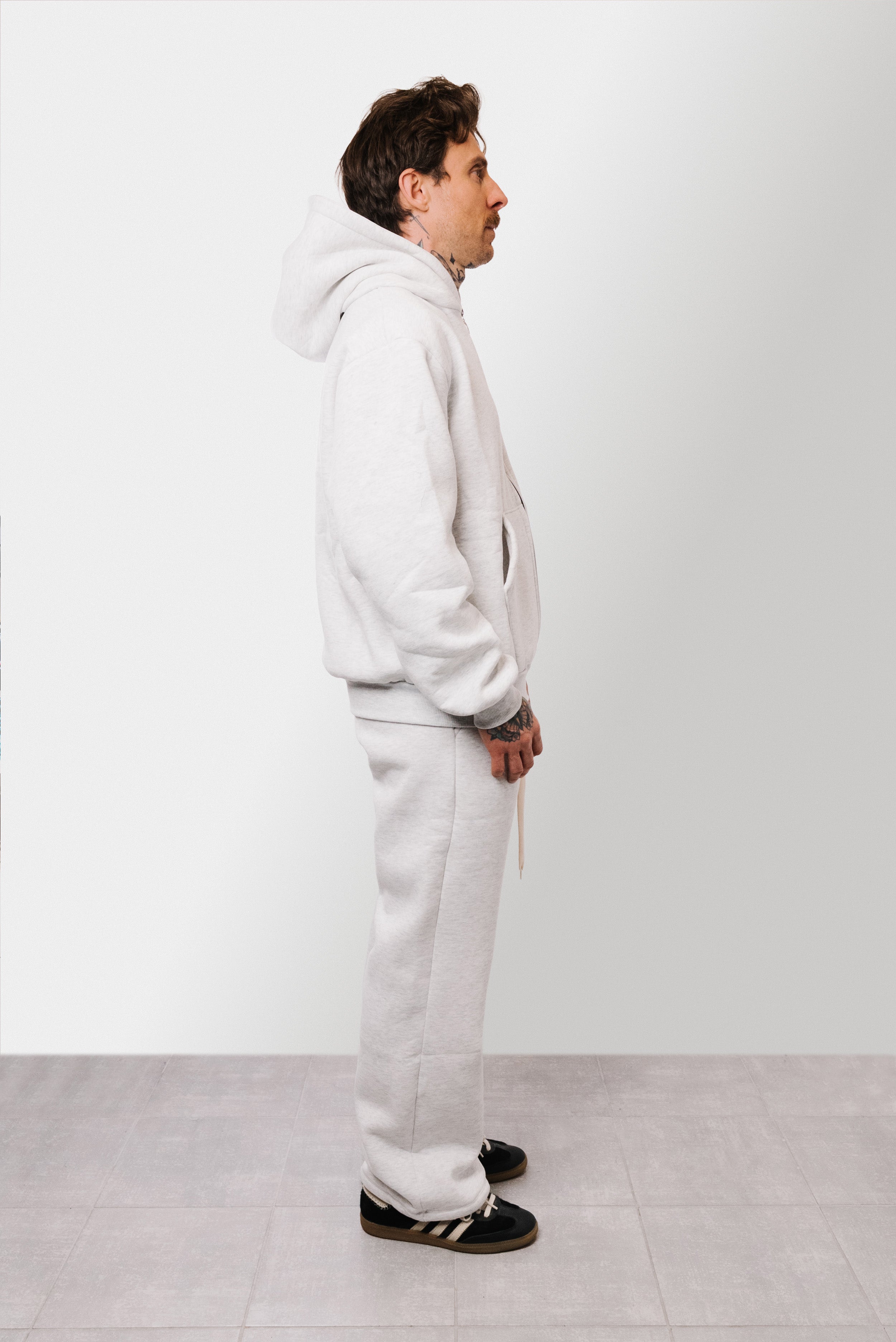 LIGHT ZIP GREY TRACKSUIT - Replacement Brand