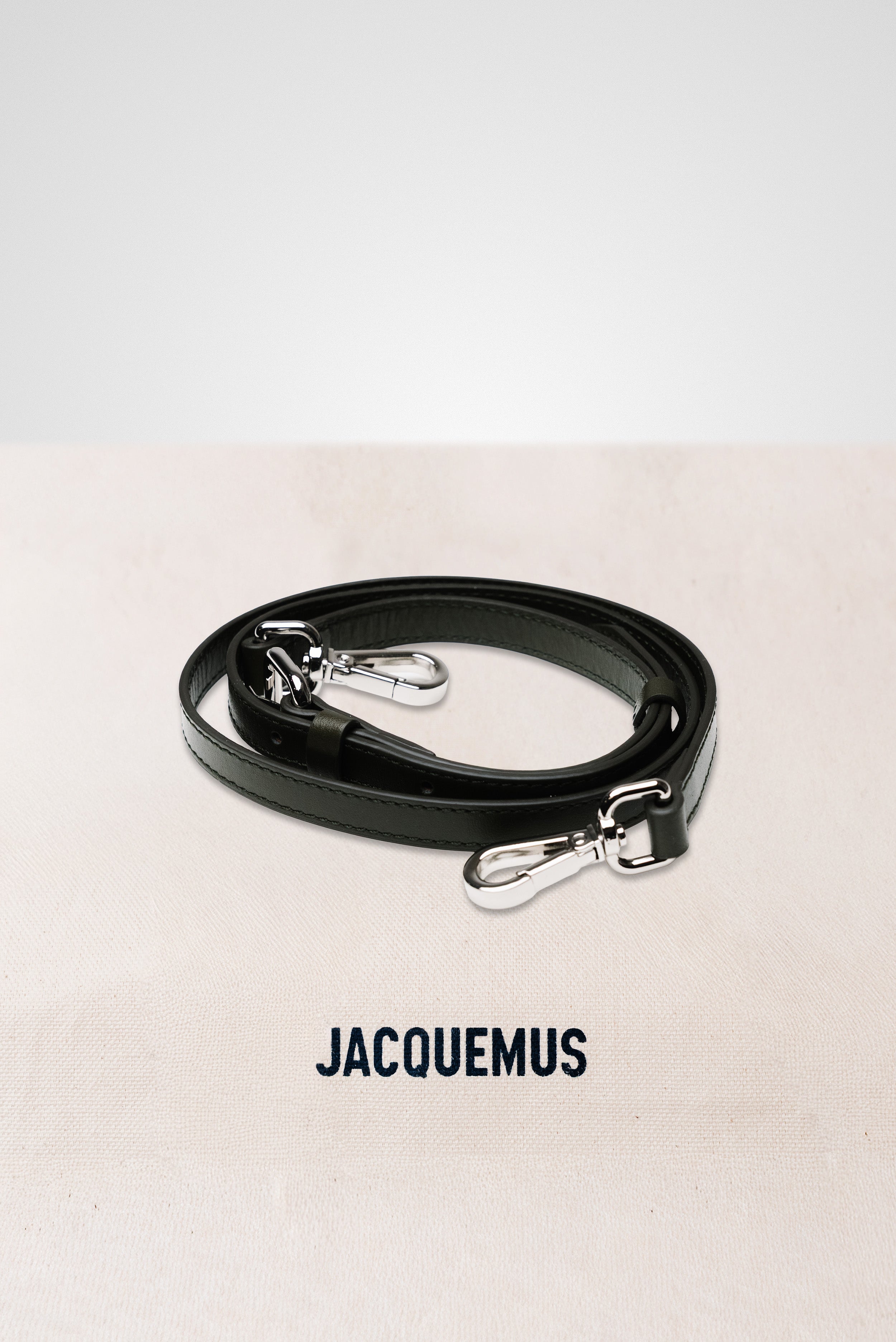 JACQUEMUS LE GRAND BAMBINO CROSSBODY FLAP BAG DARK OLIVE