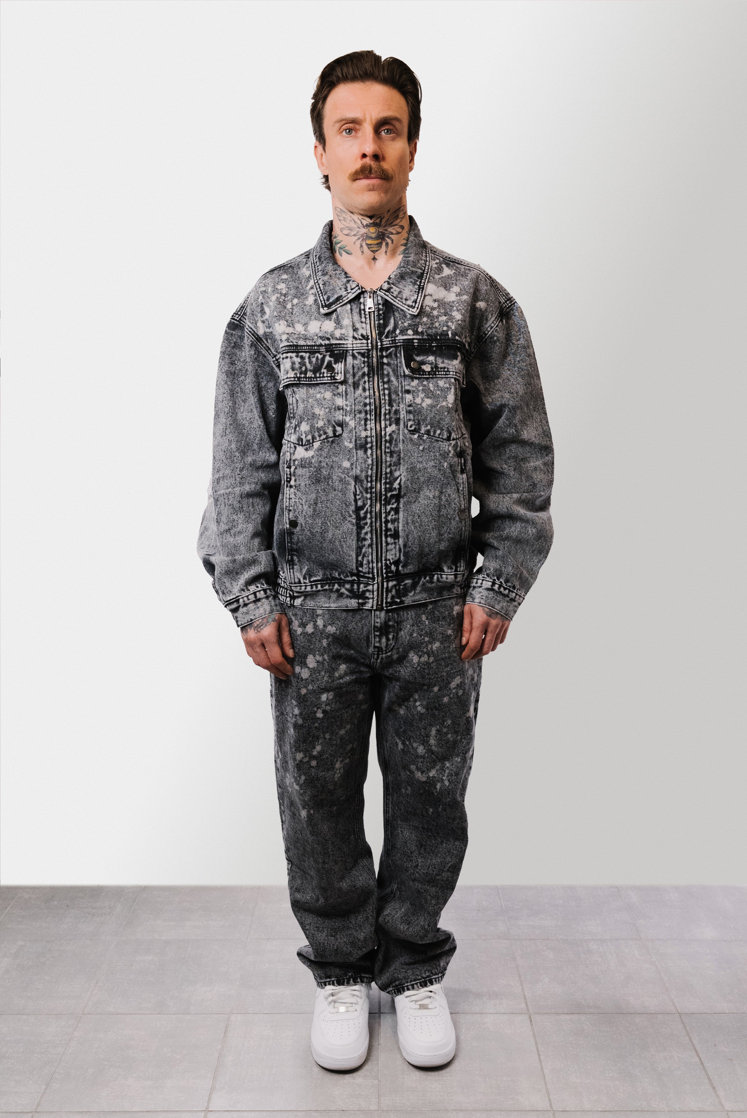 PAINT GREY DENIM SUIT - Replacement Brand