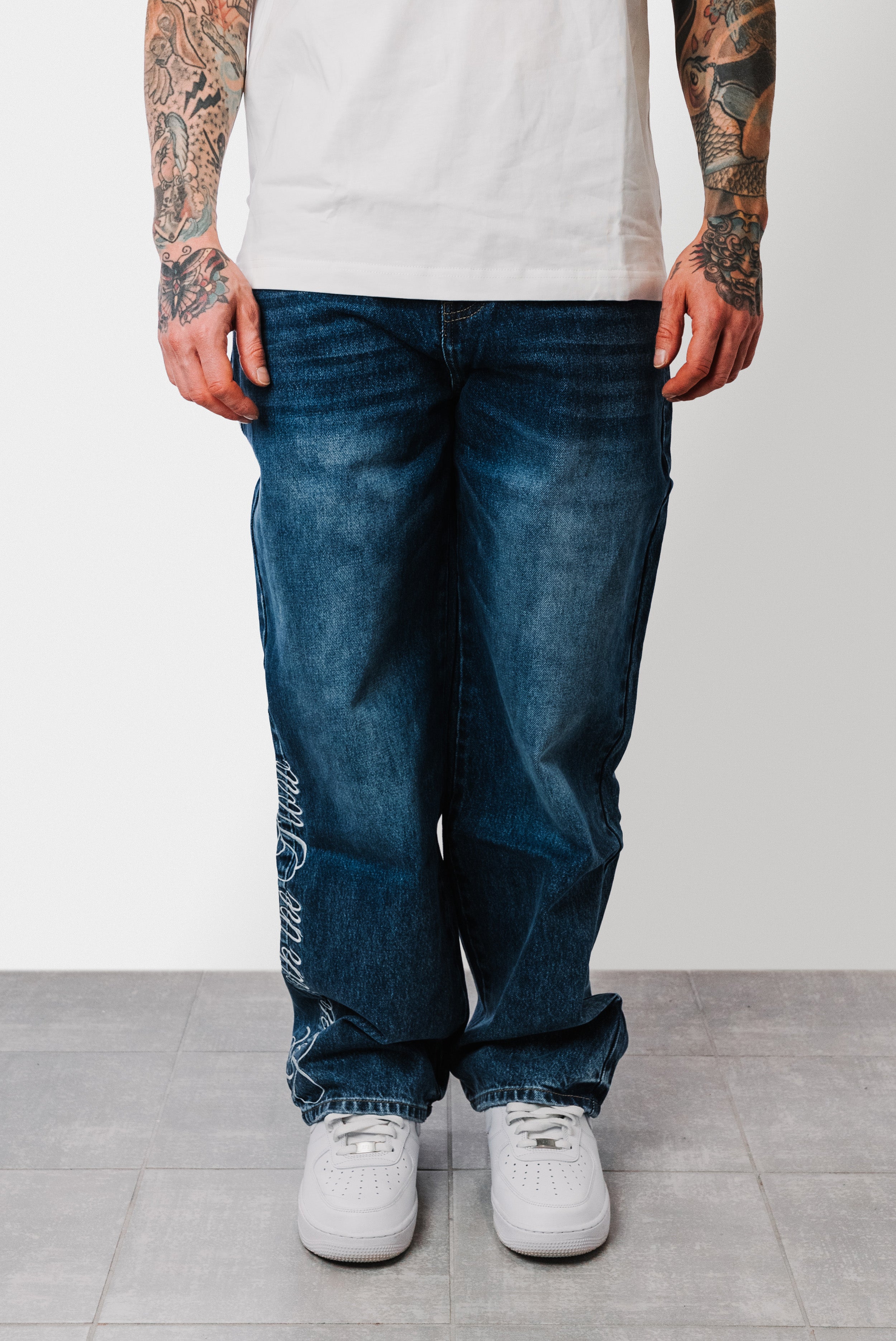 EMBROIDERED WOMEN JEANS DENIM  - TheDoubleE