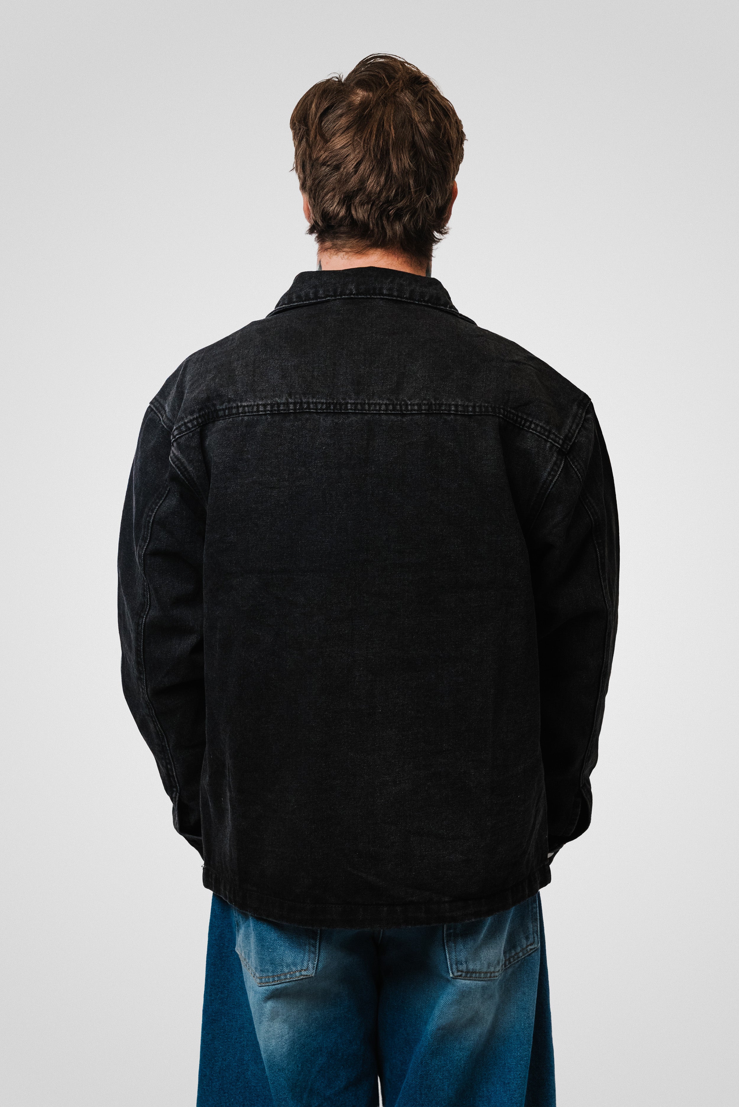 CROSS SPARCKLY BLACK DENIM JACKET - Replacement Brand
