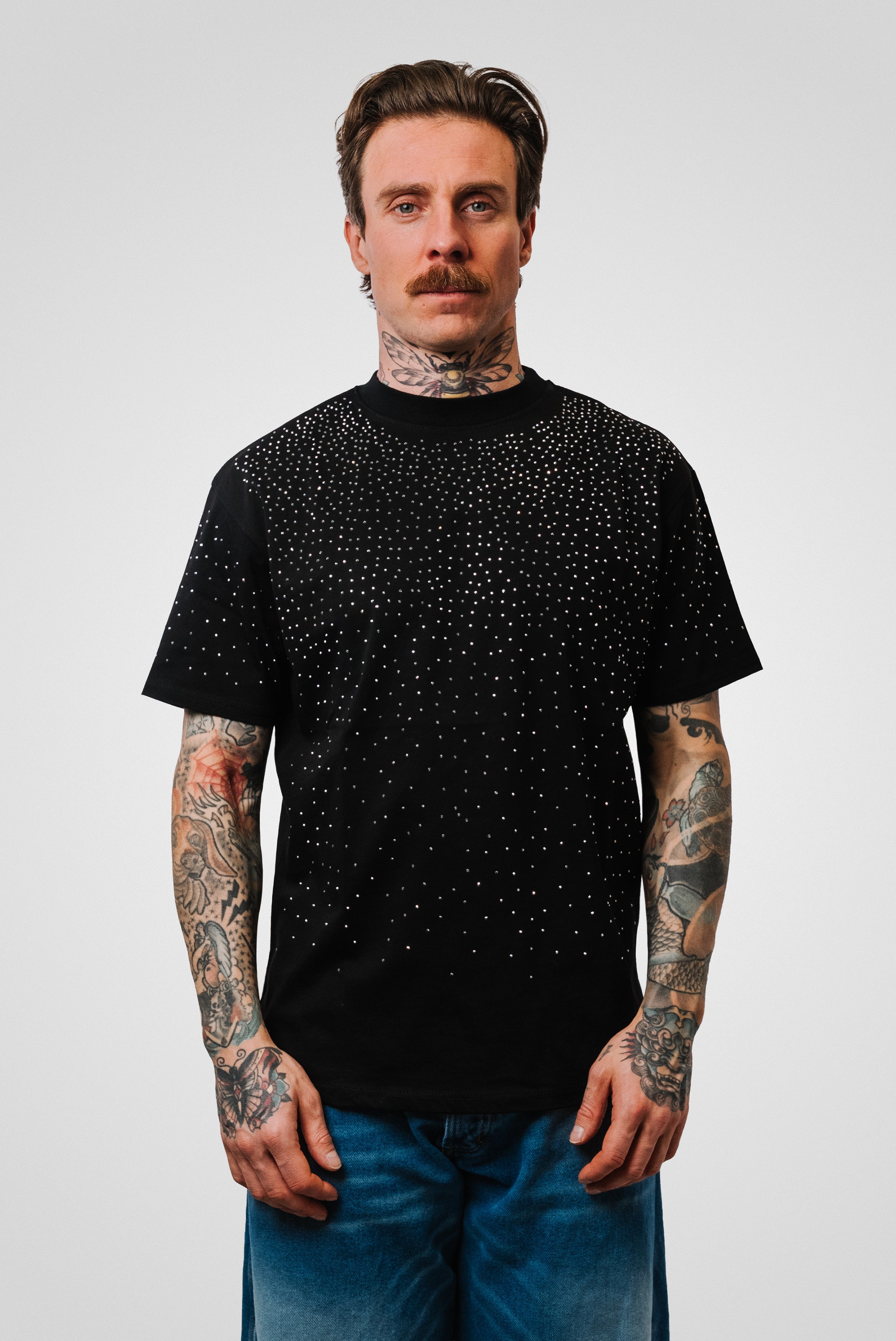 GLITTER TEE BLACK - Replacement Brand