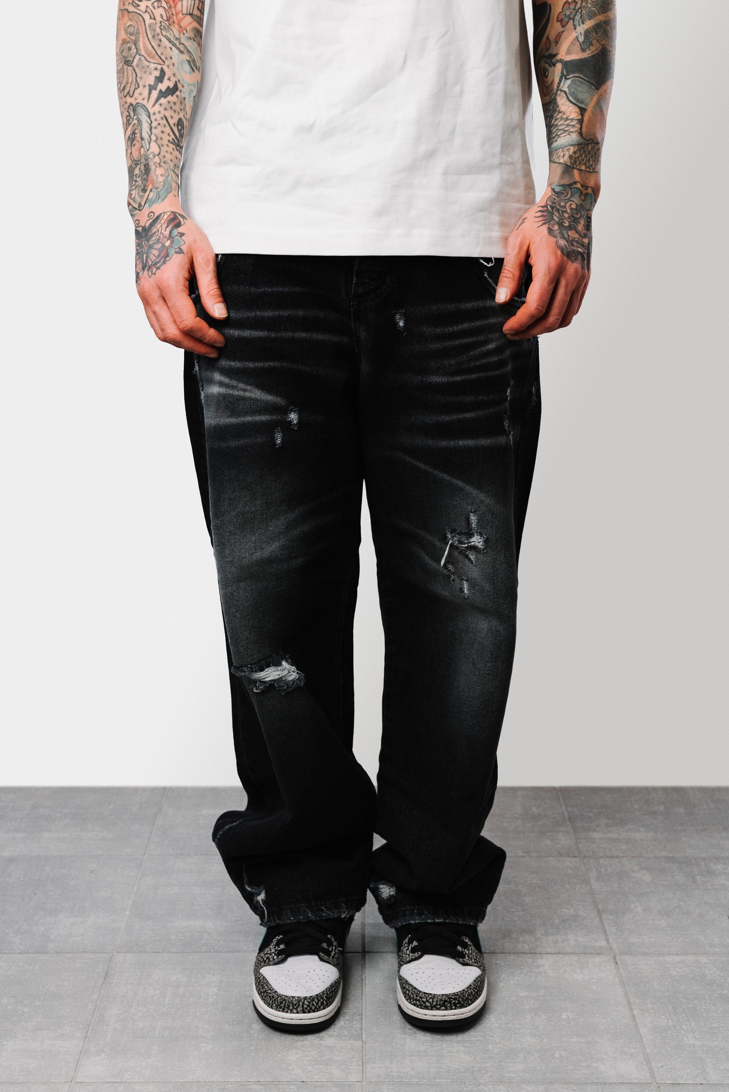 SUPER BAGGY 405 BLACK JEANS