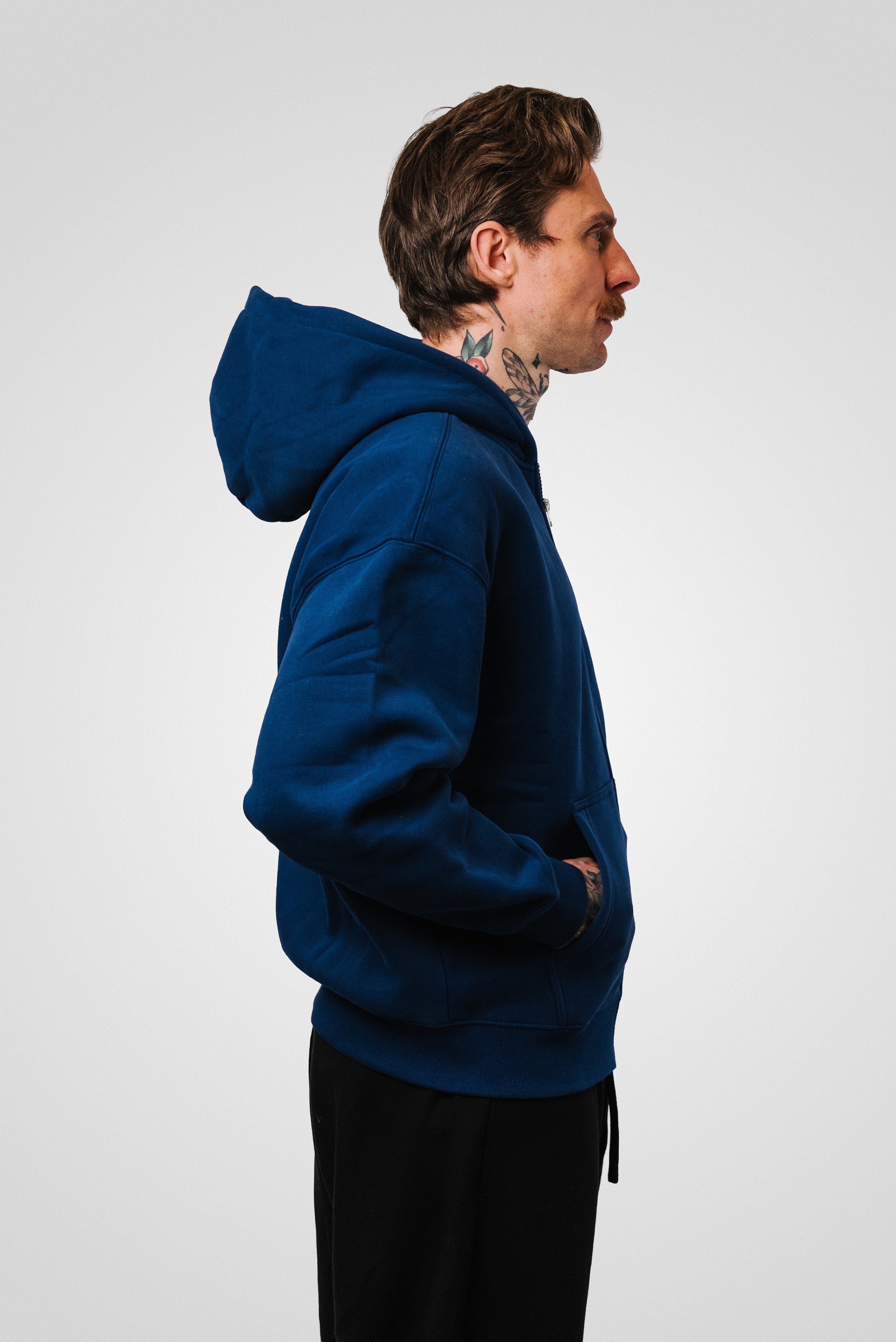 ZIP HOODIE VIOLET ROYAL BLUE - Shoebuya Design