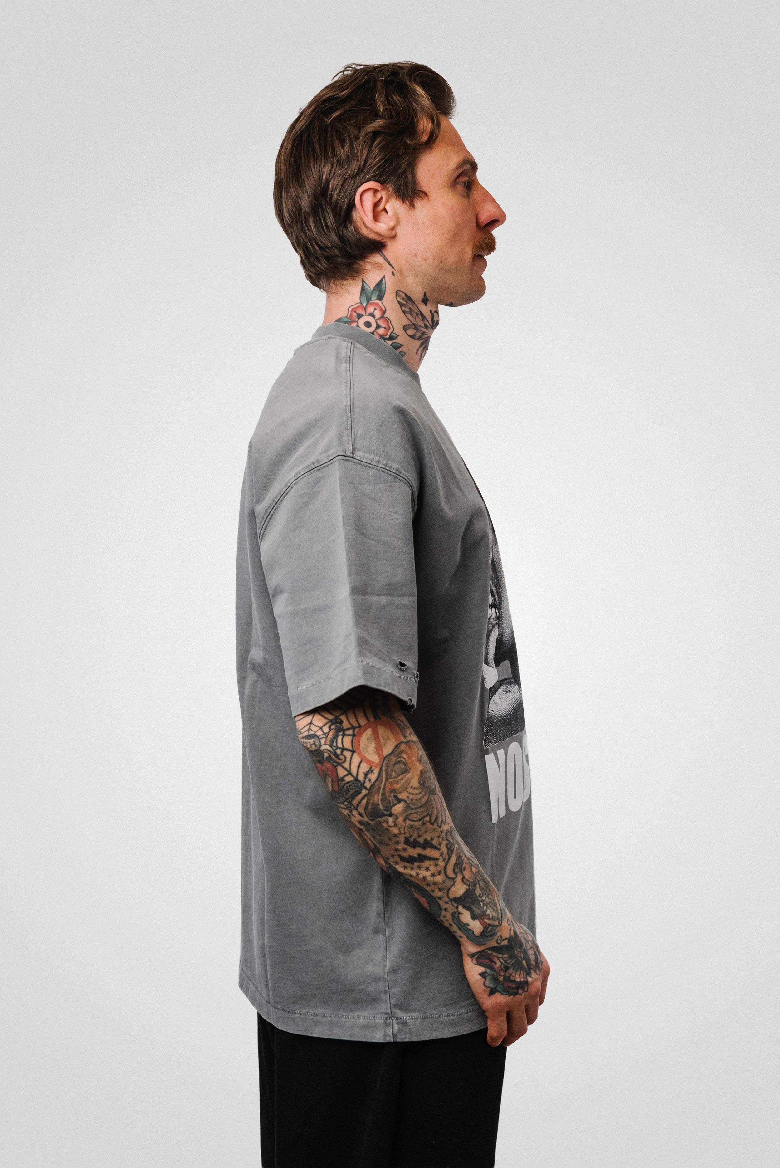 NOSTOP TEE GREY - QYB