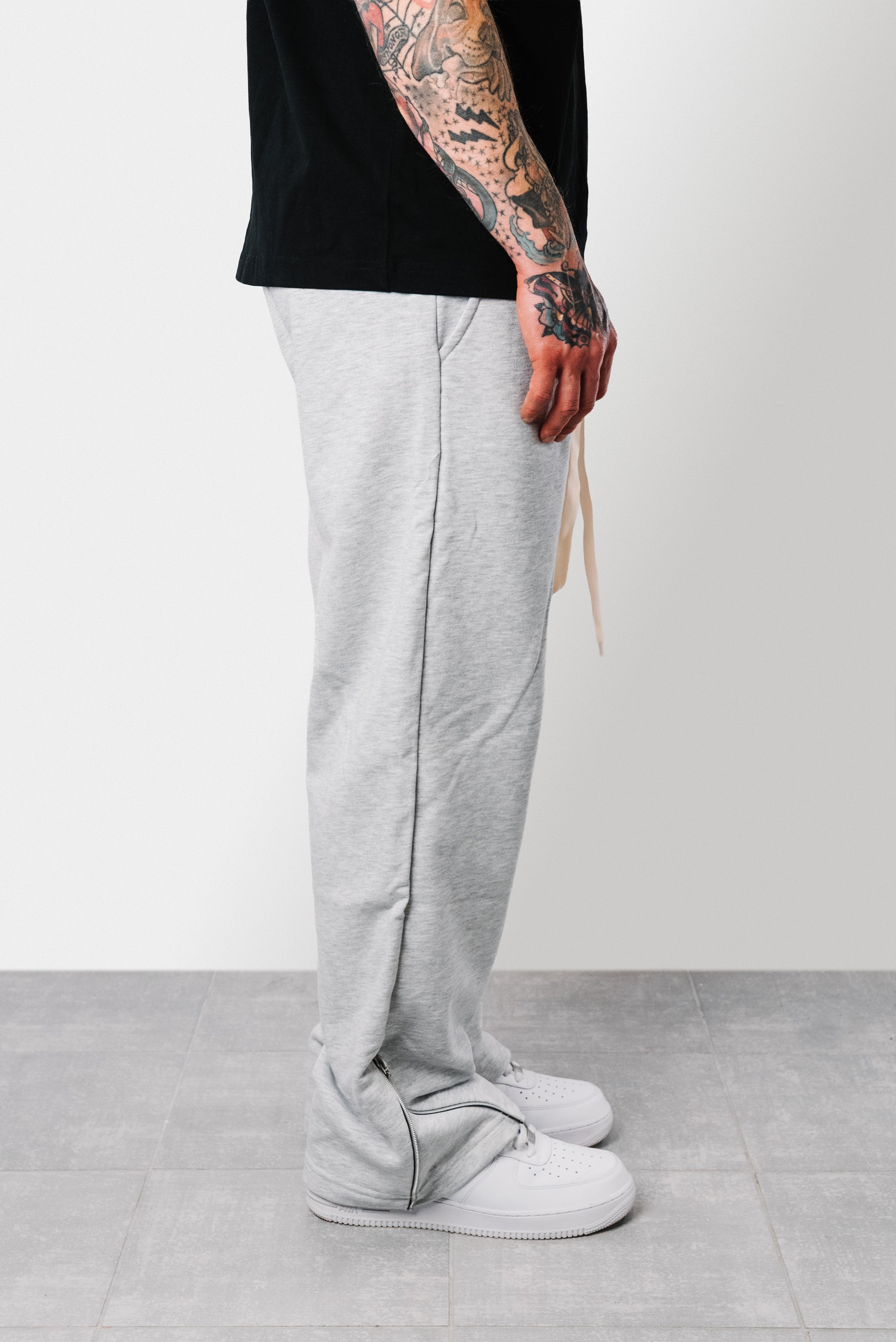 ZIP SUMMER TRACKSUIT LIGHT GREY PANTS - Replacement Brand