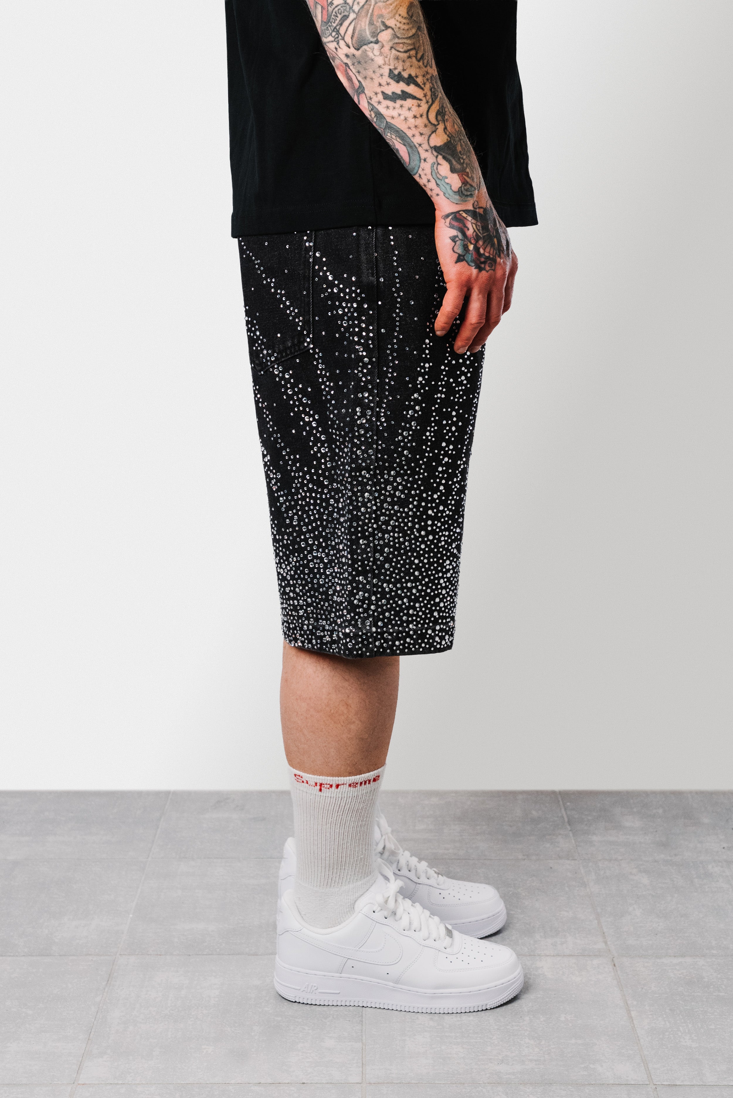 SPARCKLY BLACK SHORTS - Shoebuya Design